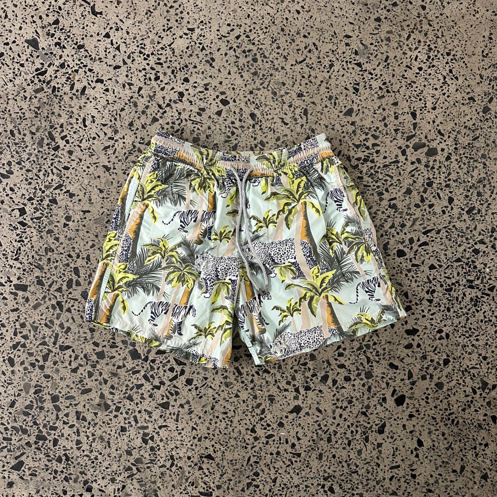 Vilebrequin Tiger Cheetah Leopard Palm Tree Shorts
