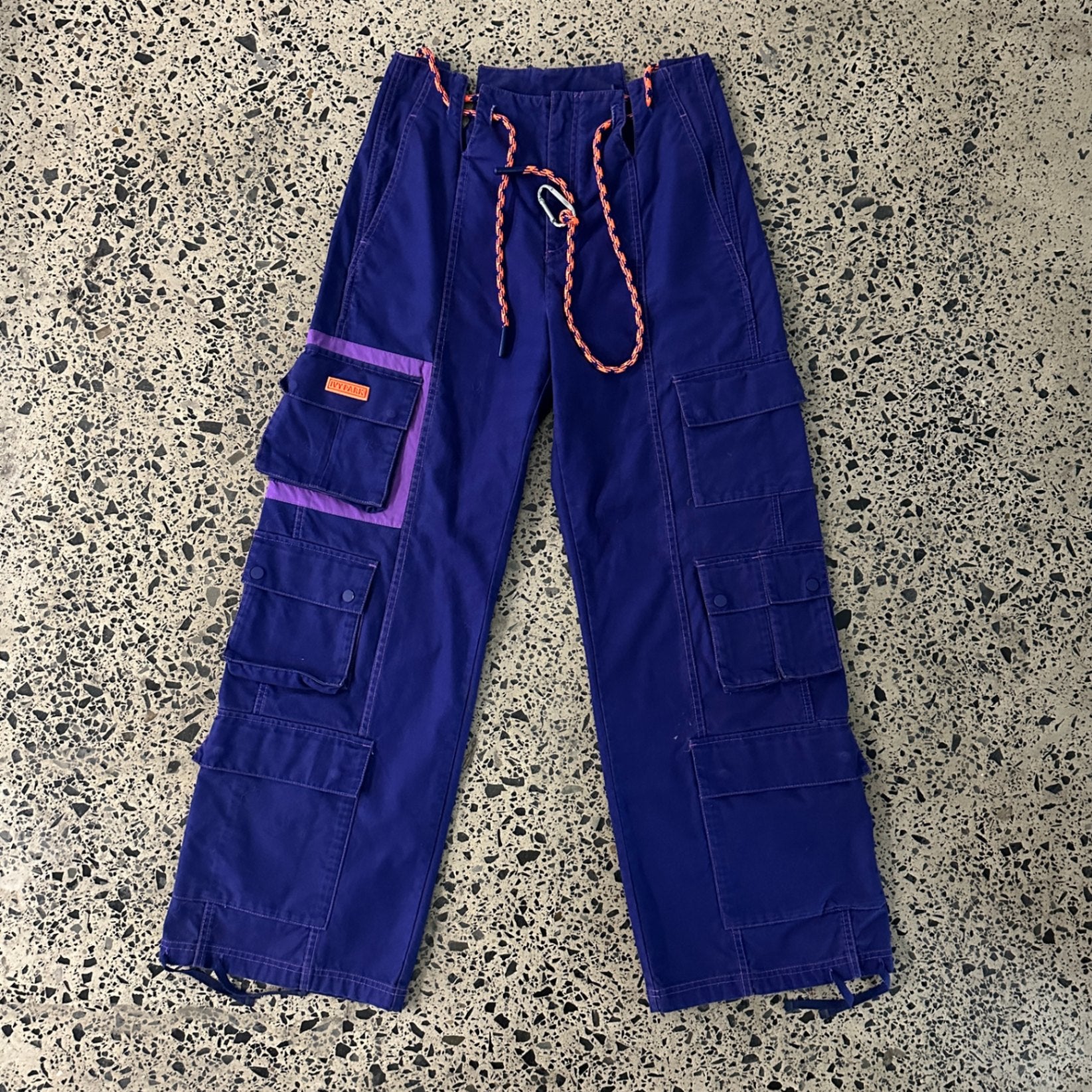 adidas Ivy Park Twill Cargo Pants Legacy Indigo