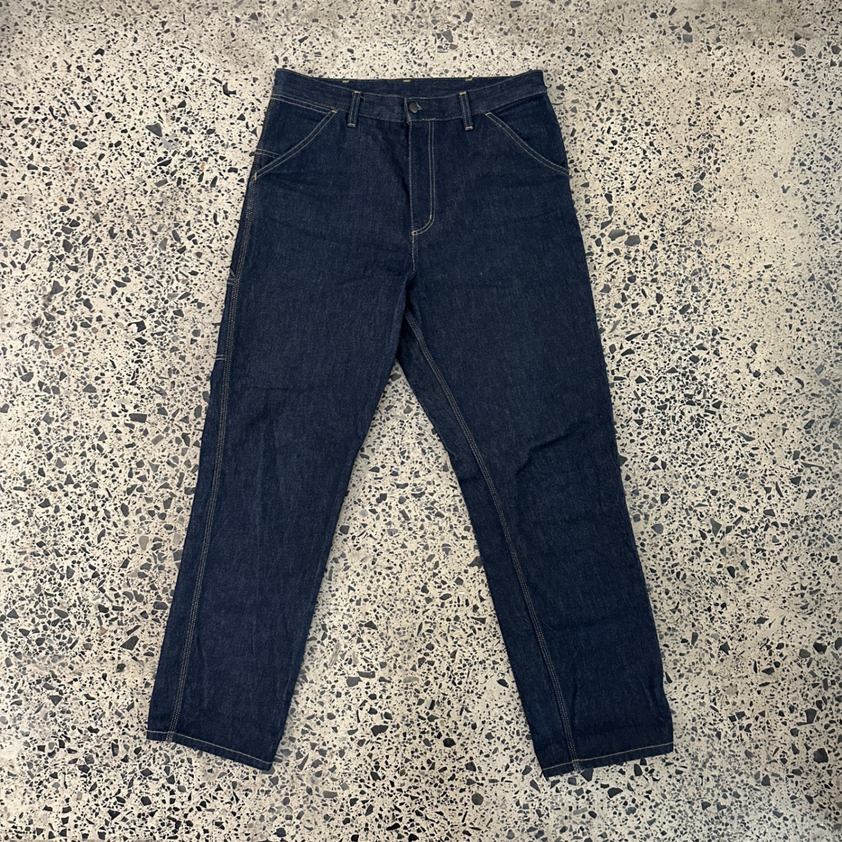 Carhartt WIP Pants Single Knee Blue Stone Washed