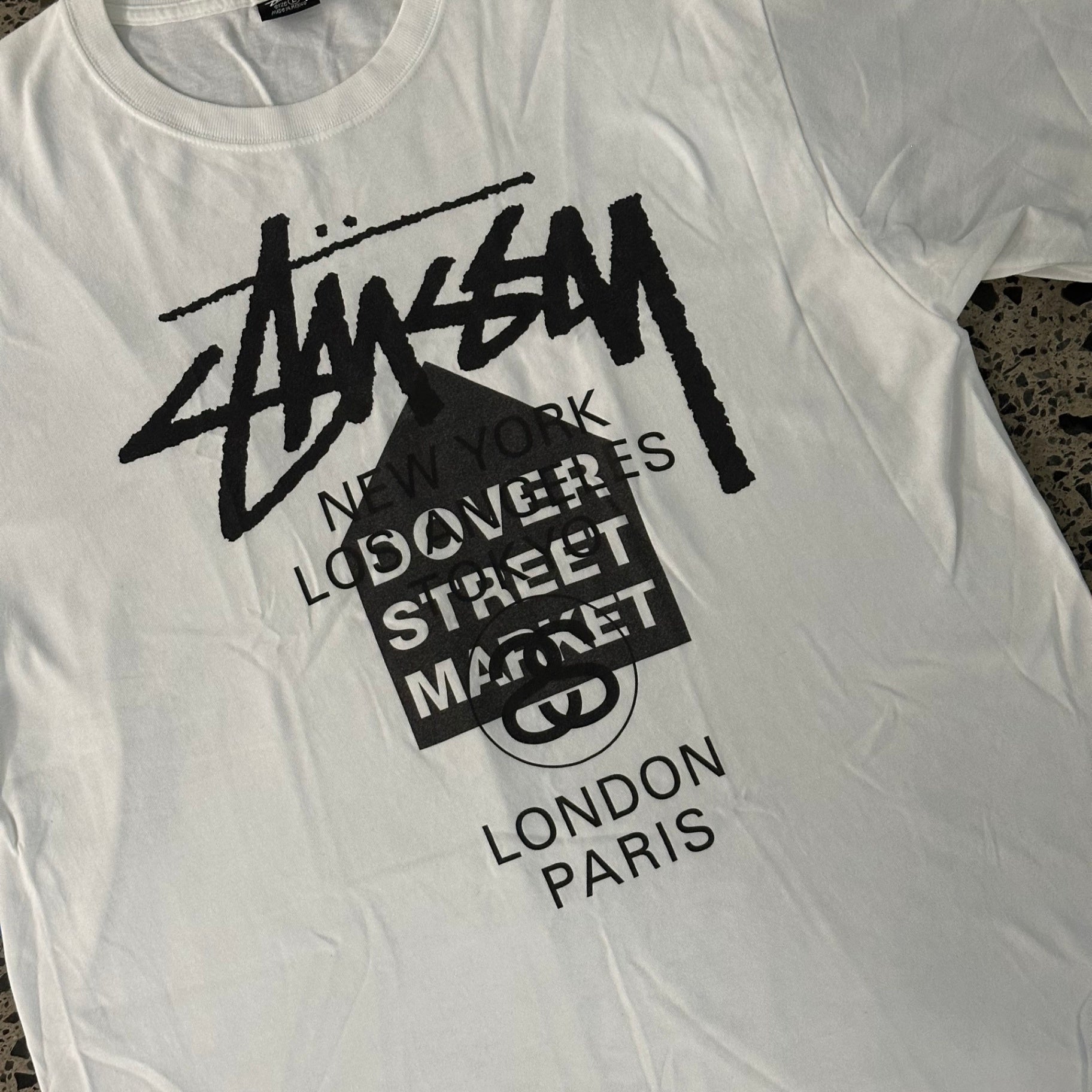 Stussy x Dover Street Market T-shirt White