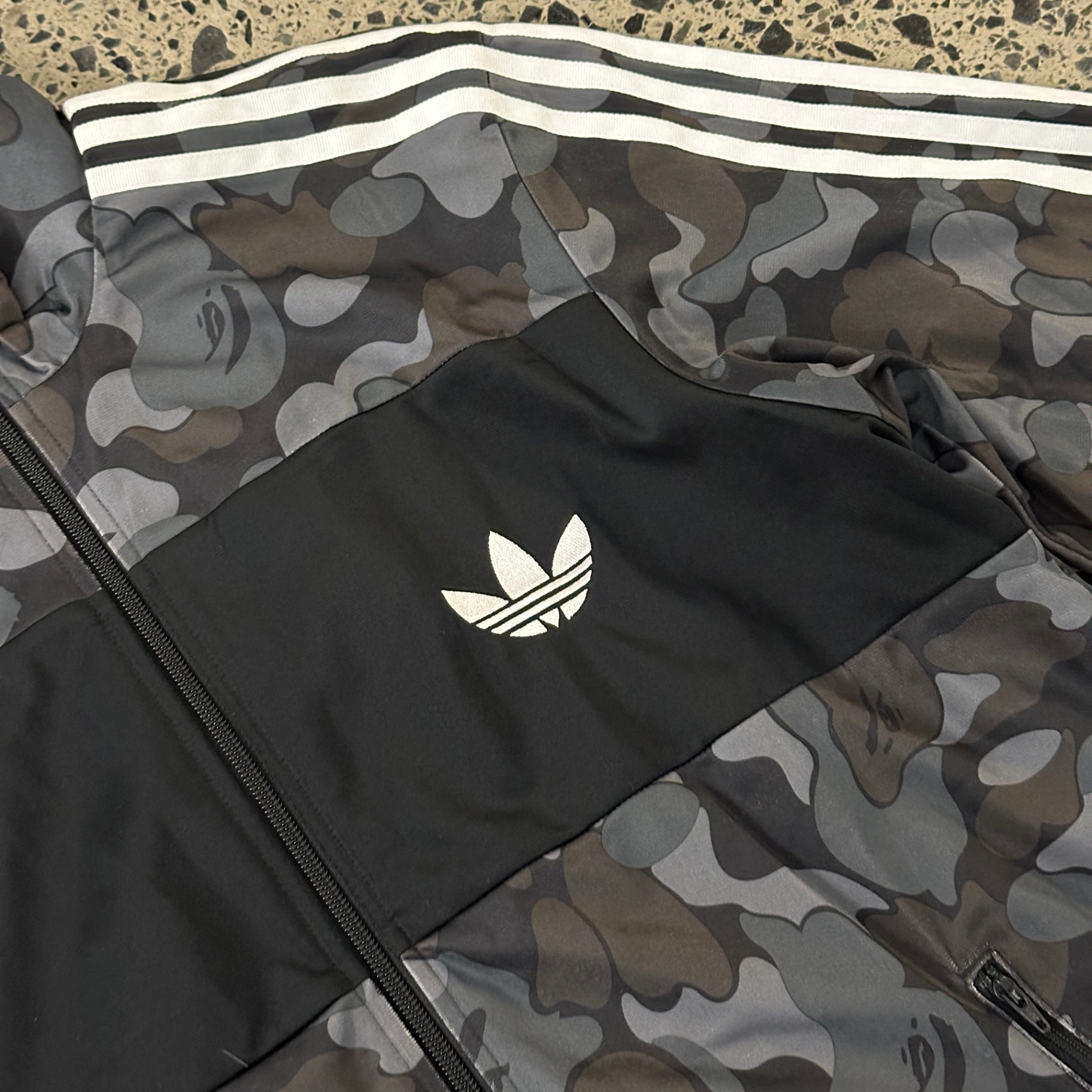 BAPE X adidas ABC Camo Track Jacket Black