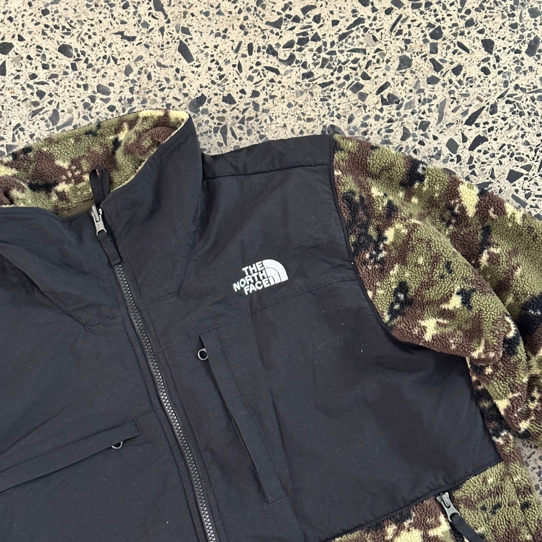 The North Face 95 Denali Jacket Burnt Olive Green Digi Camo