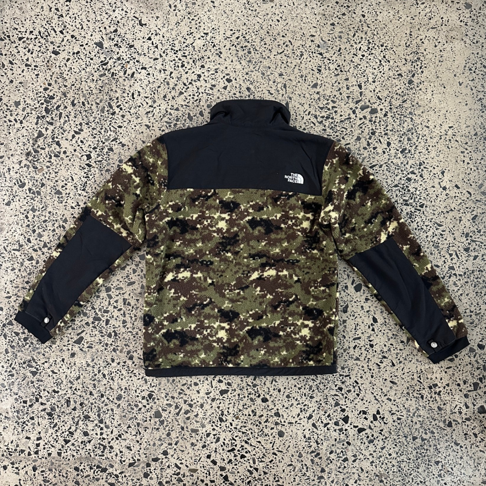 The North Face 95 Denali Jacket Burnt Olive Green Digi Camo