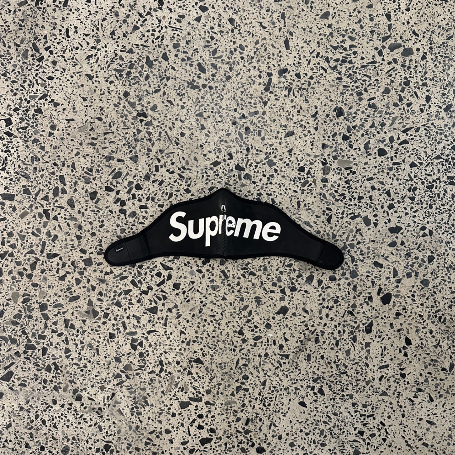 Supreme Logo Facemask Black