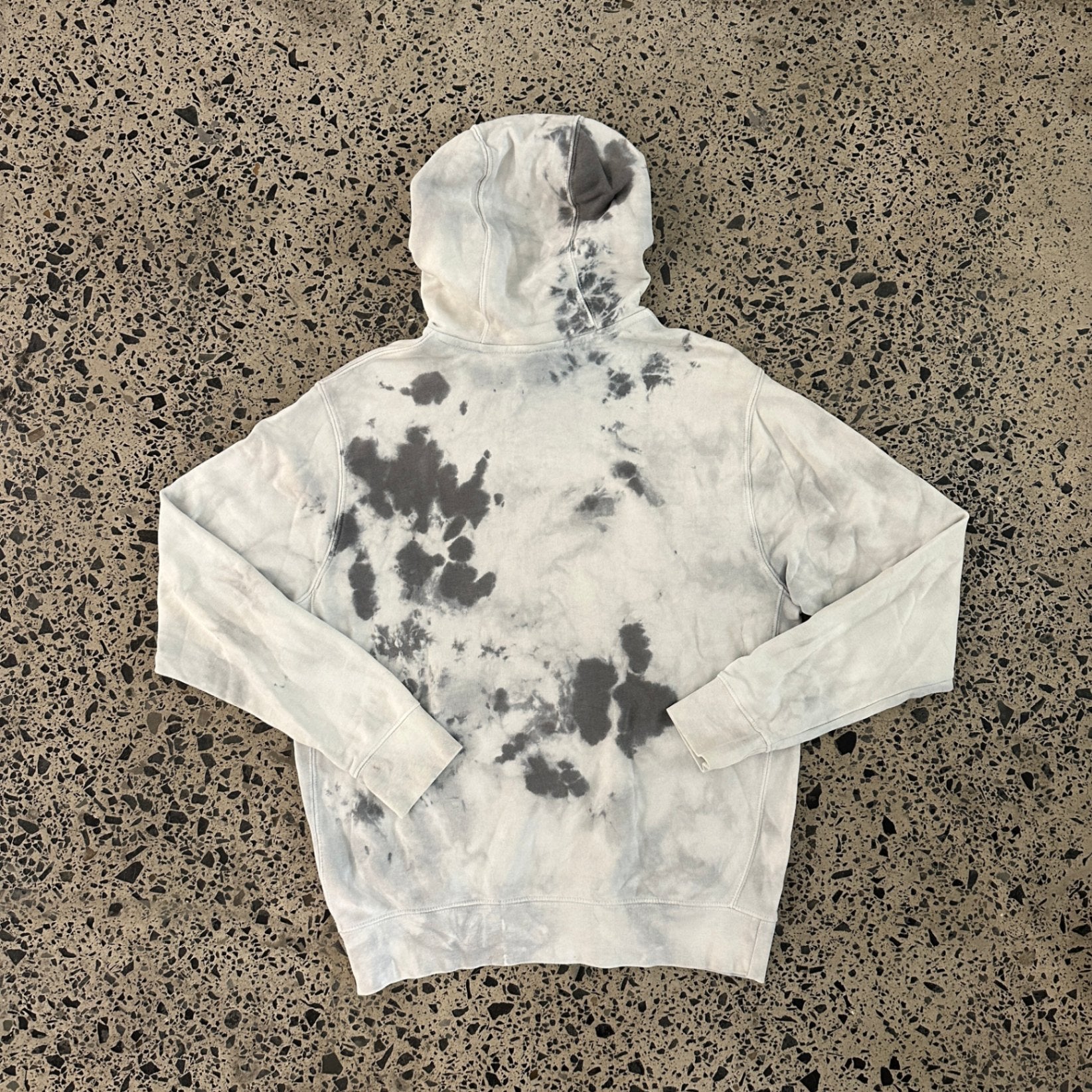 Nike Tie Dye Hoodie White Grey