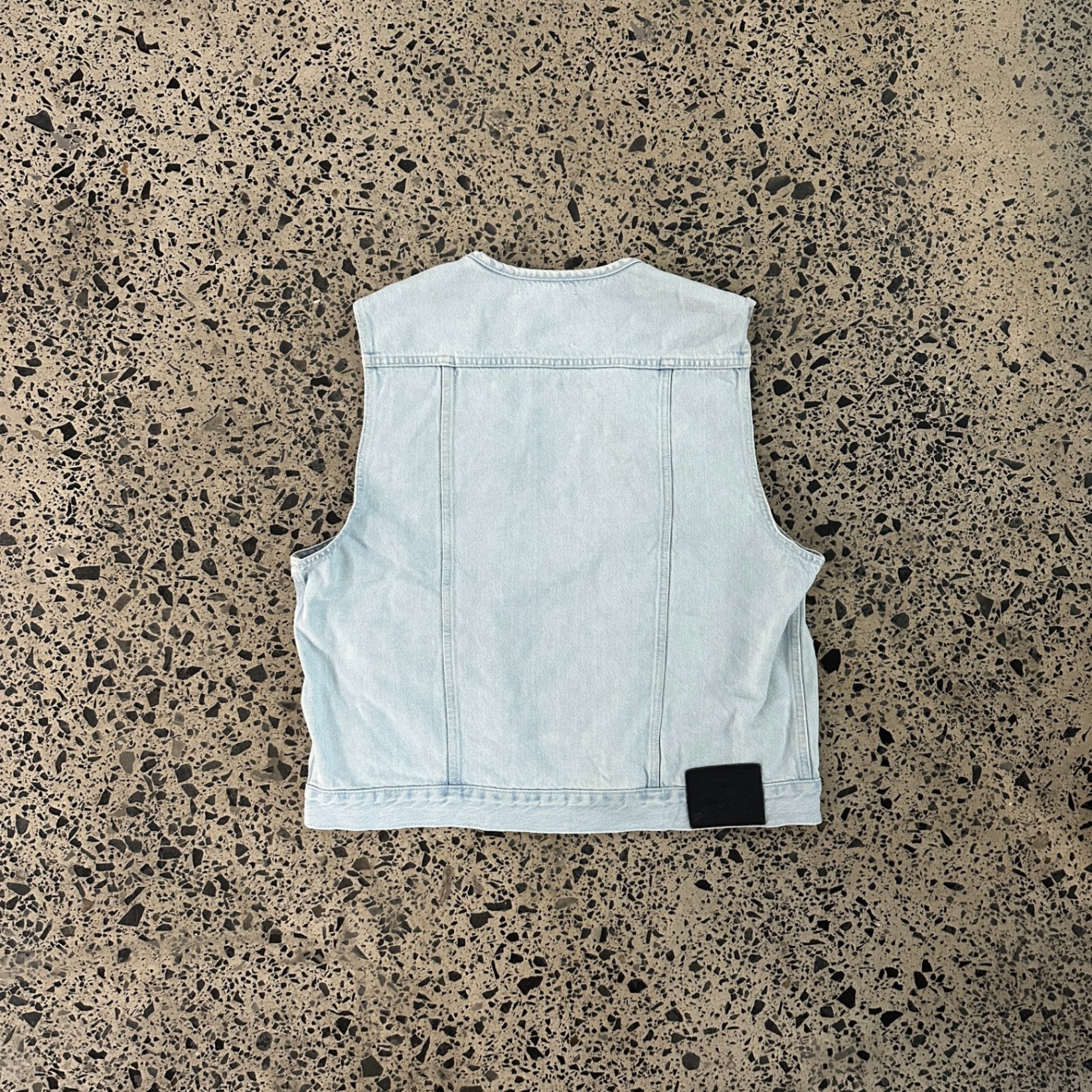 Levi's Denim Cargo Vest Light Wash
