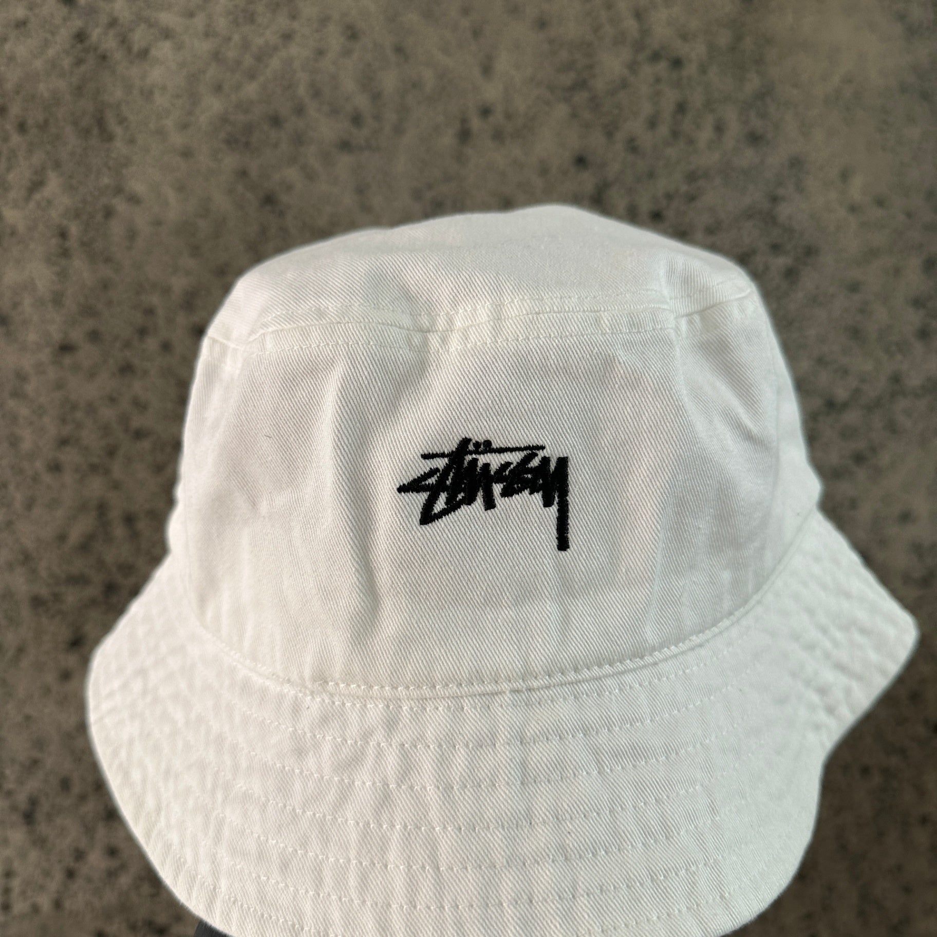 Stussy Stock Bucket Hat White