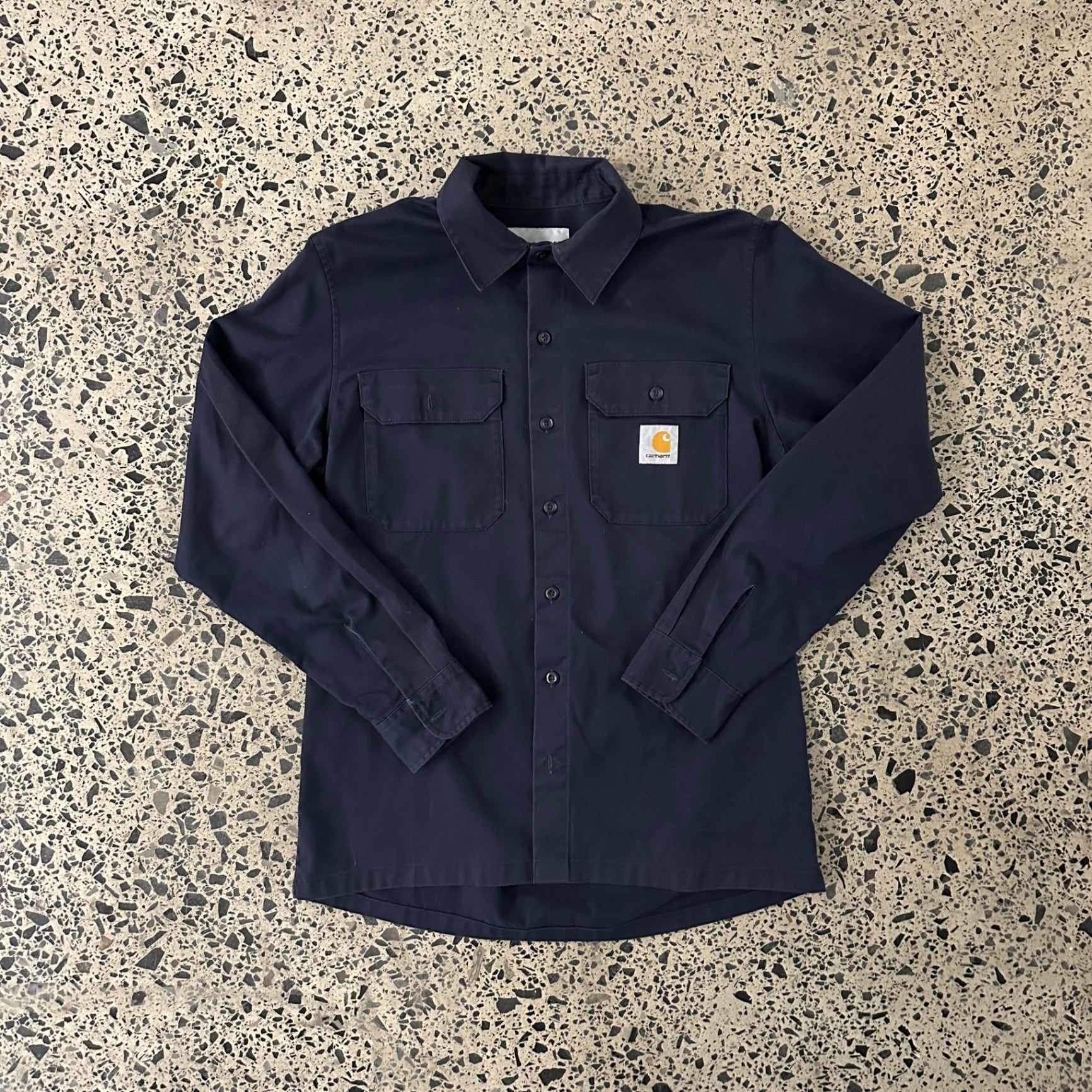 Carhartt WIP Long Sleeve Master T-Shirt Navy