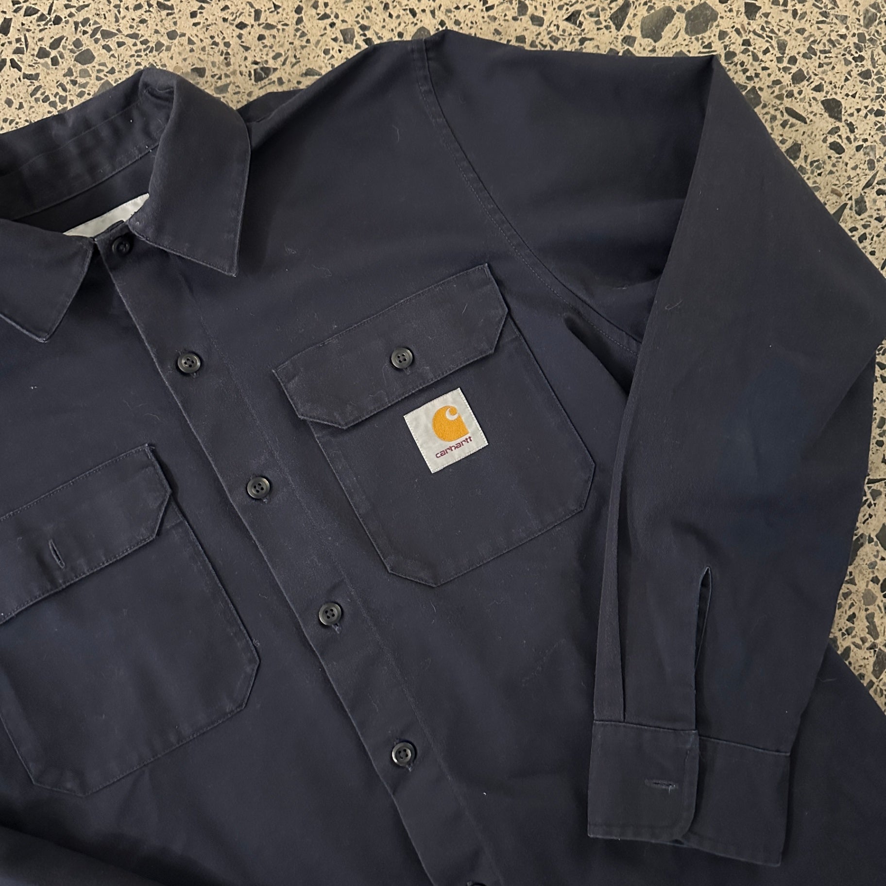 Carhartt WIP Long Sleeve Master T-Shirt Navy