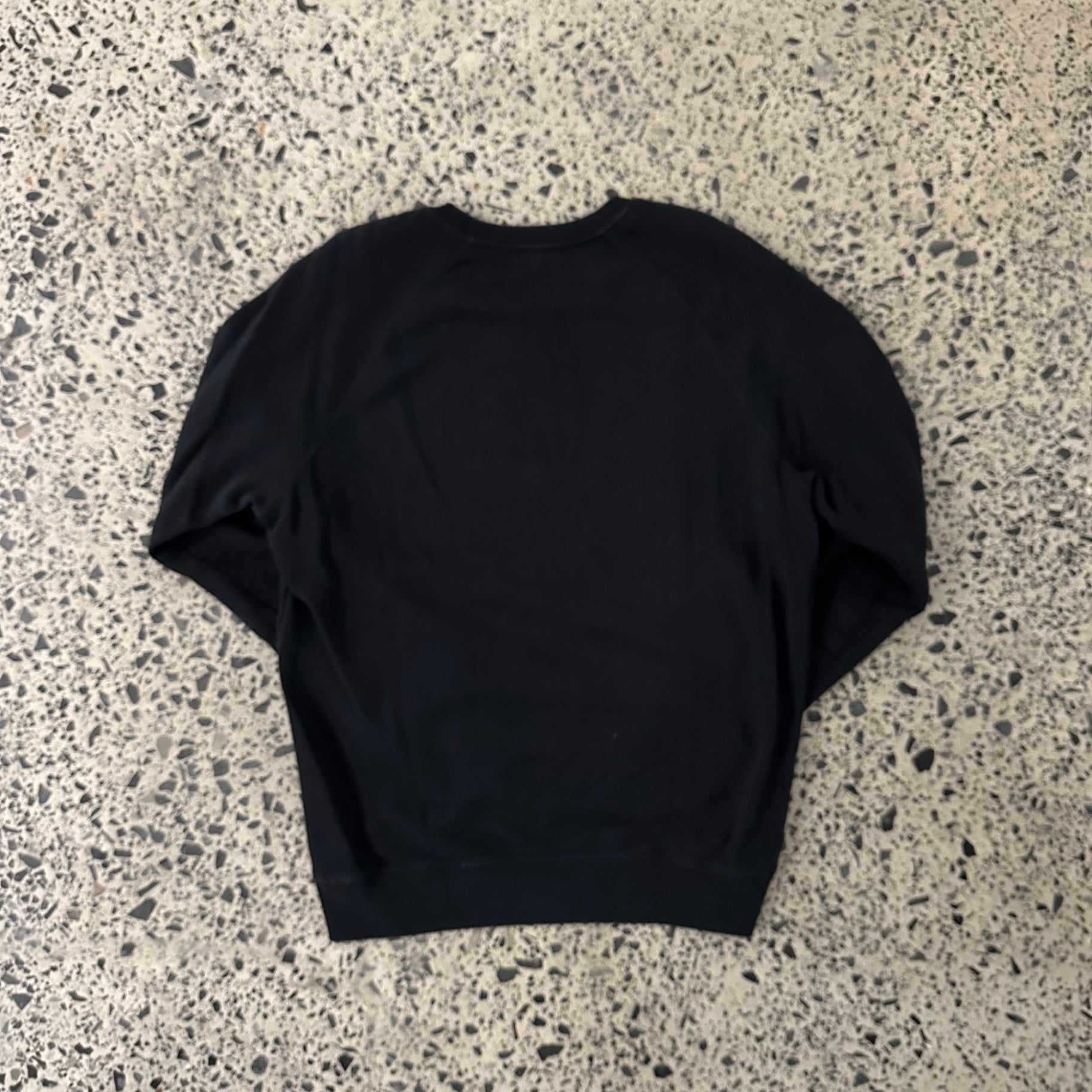 Café Kitsuné Logo Print Cotton Jersey Sweatshirt Black