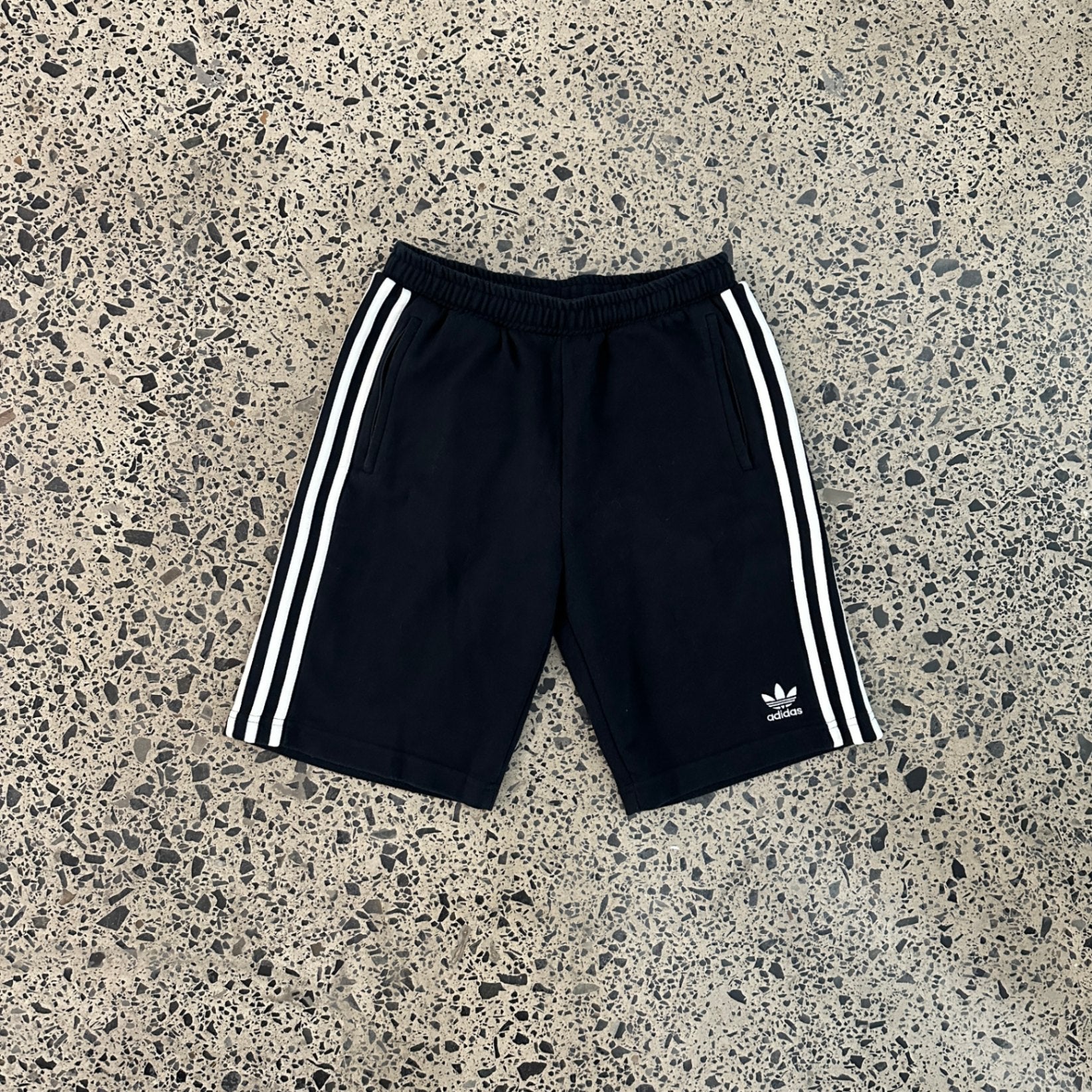 adidas Originals 3 Stripes Zip Pocket Shorts Black