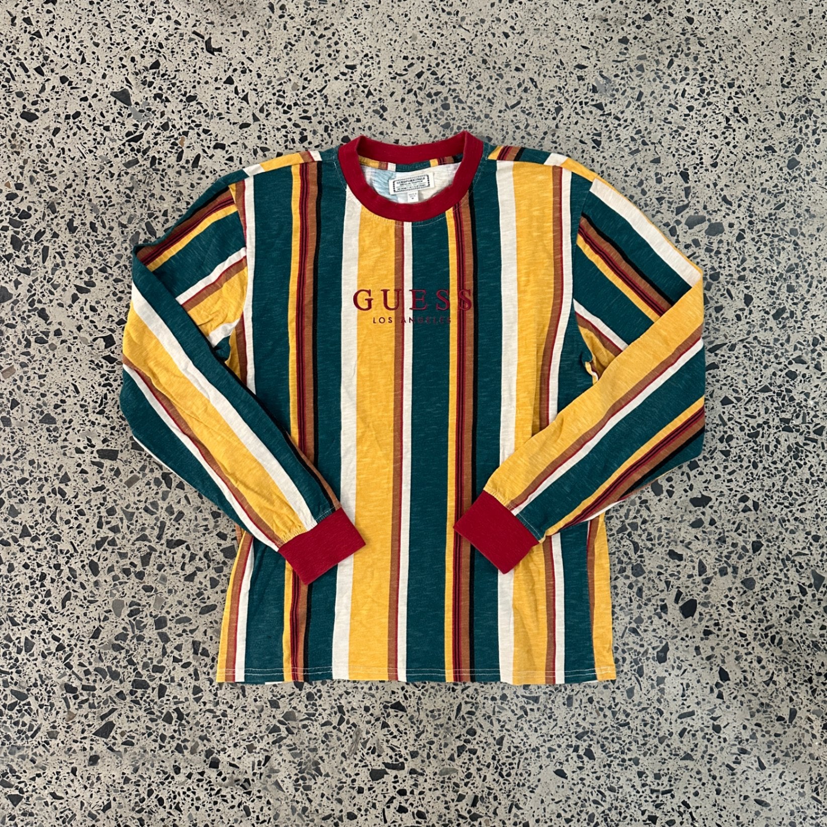 Guess Vintage Los Angeles Striped Long Sleeve Multi