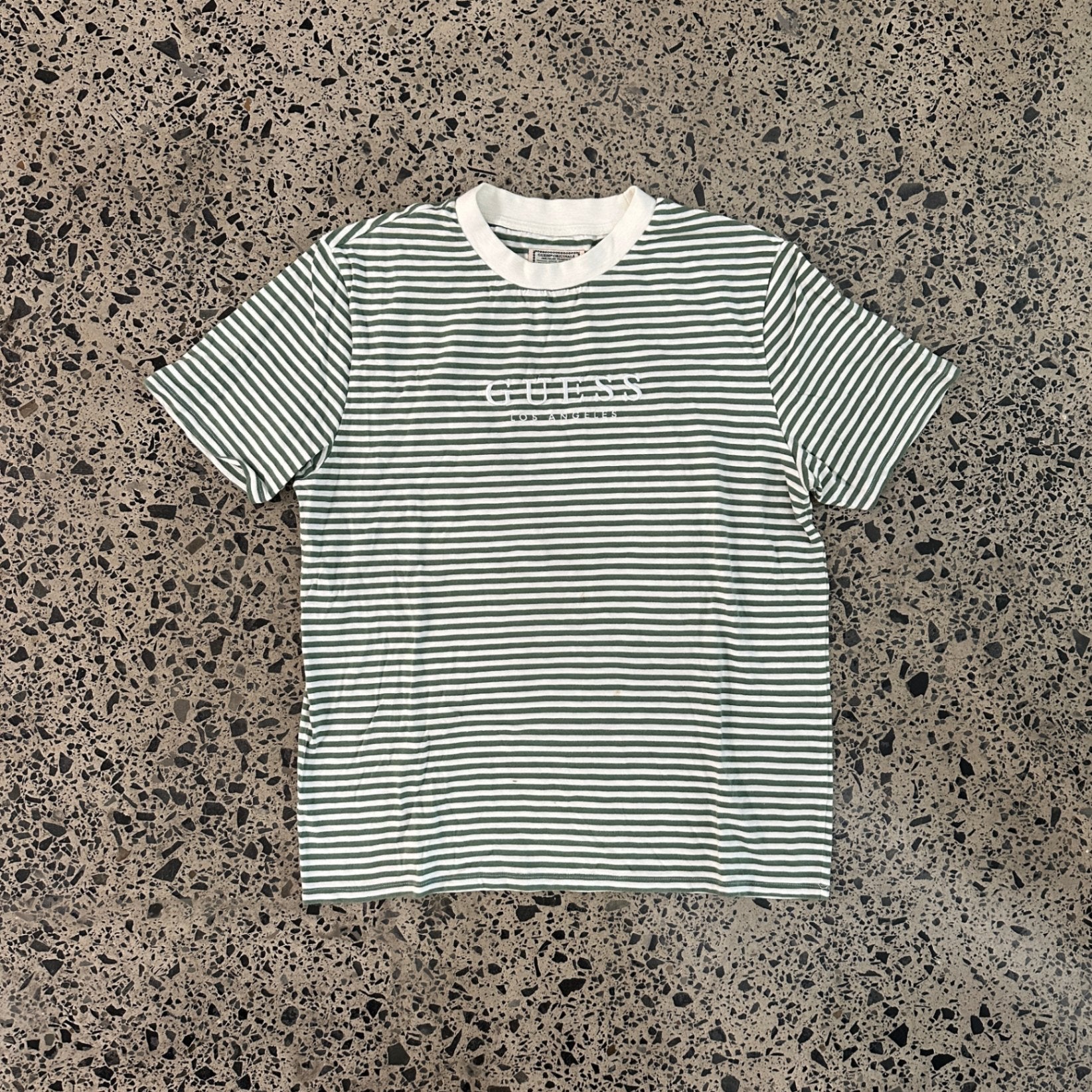 Guess Vintage Originals Oversized Stripe T-shirt Green