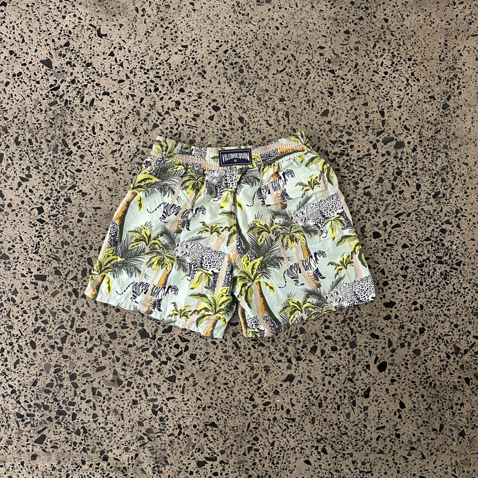 Vilebrequin Tiger Cheetah Leopard Palm Tree Shorts