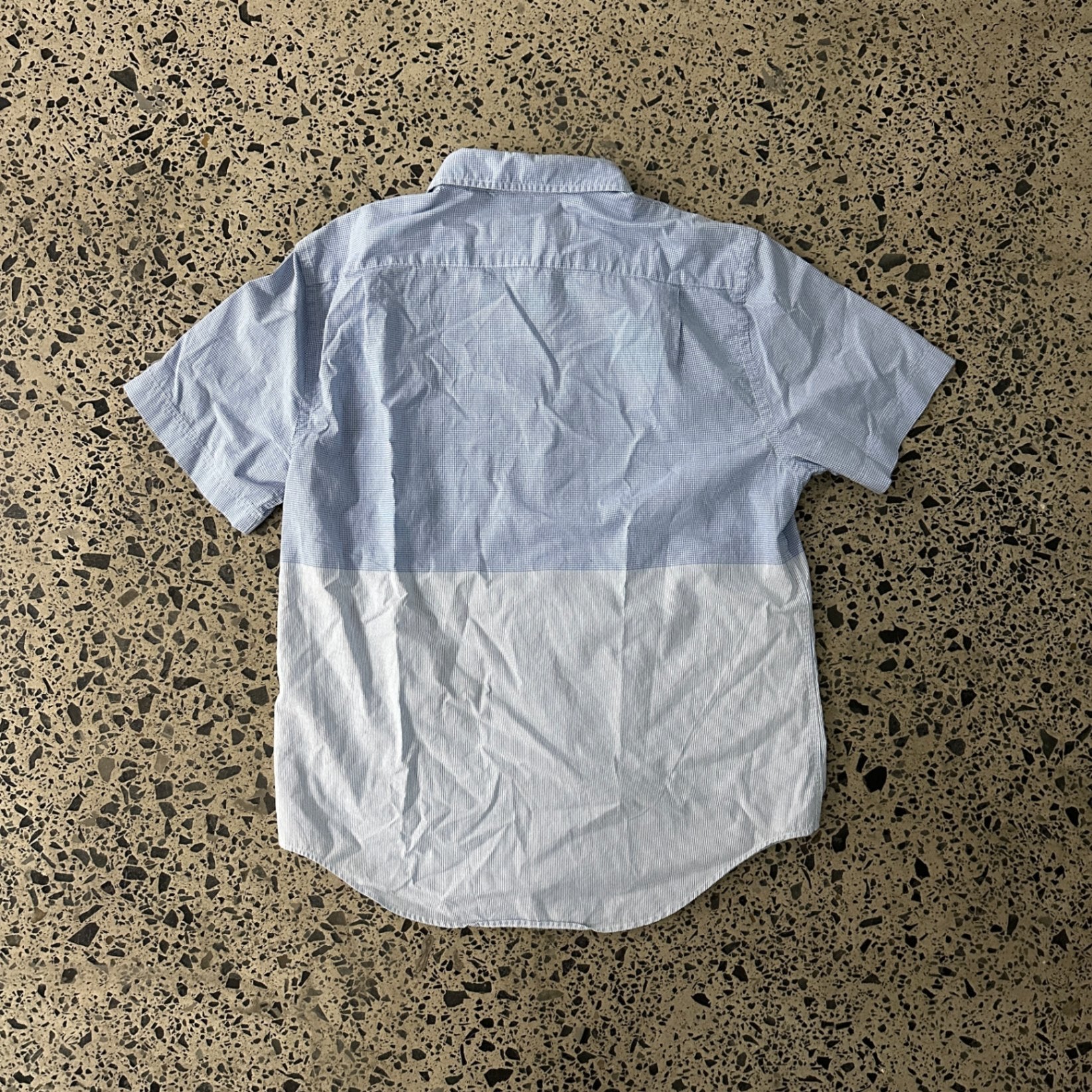 Lacoste Slim Fit Short Sleeve Oxford Shirt Blue