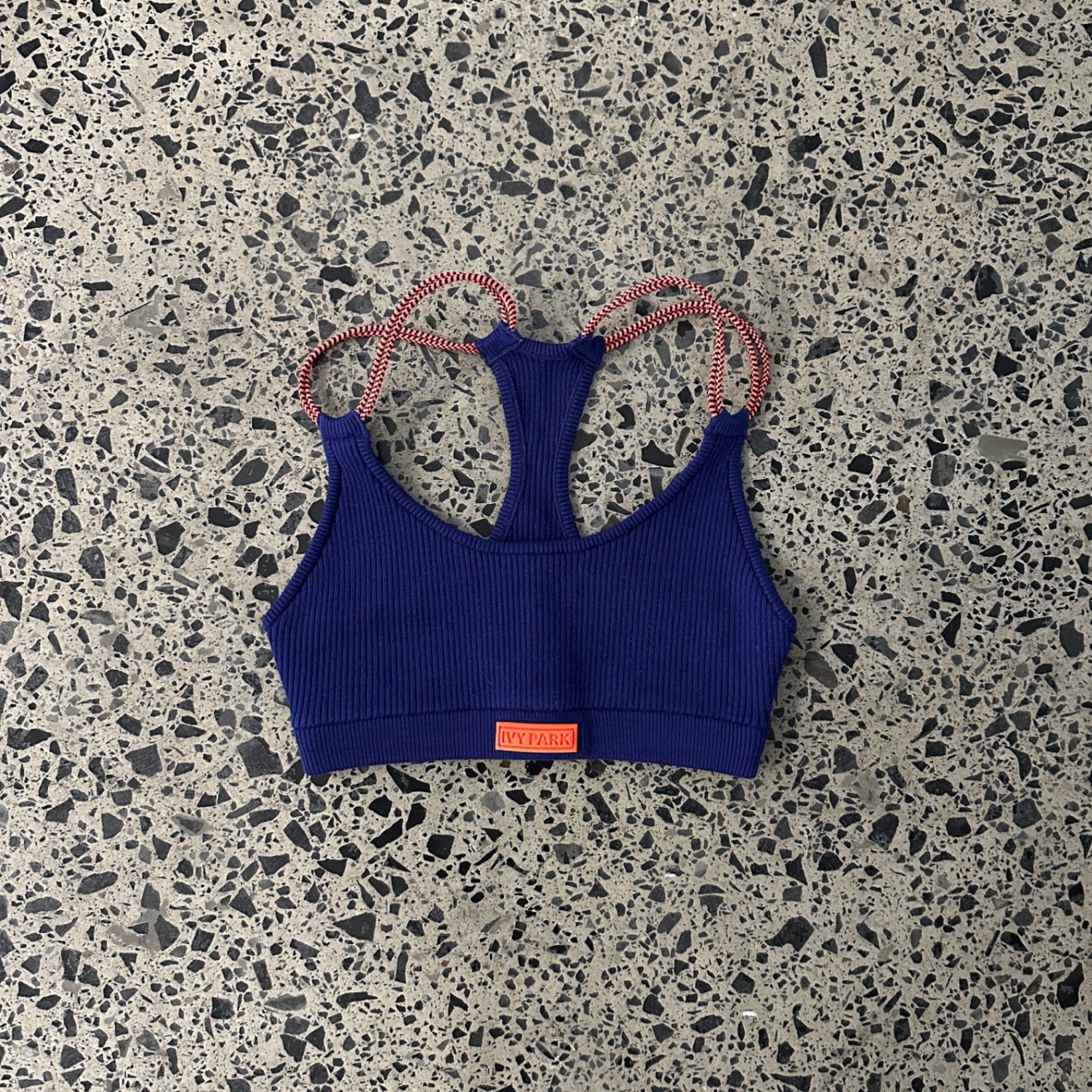 adidas Ivy Park Knit Bra Legacy Indigo