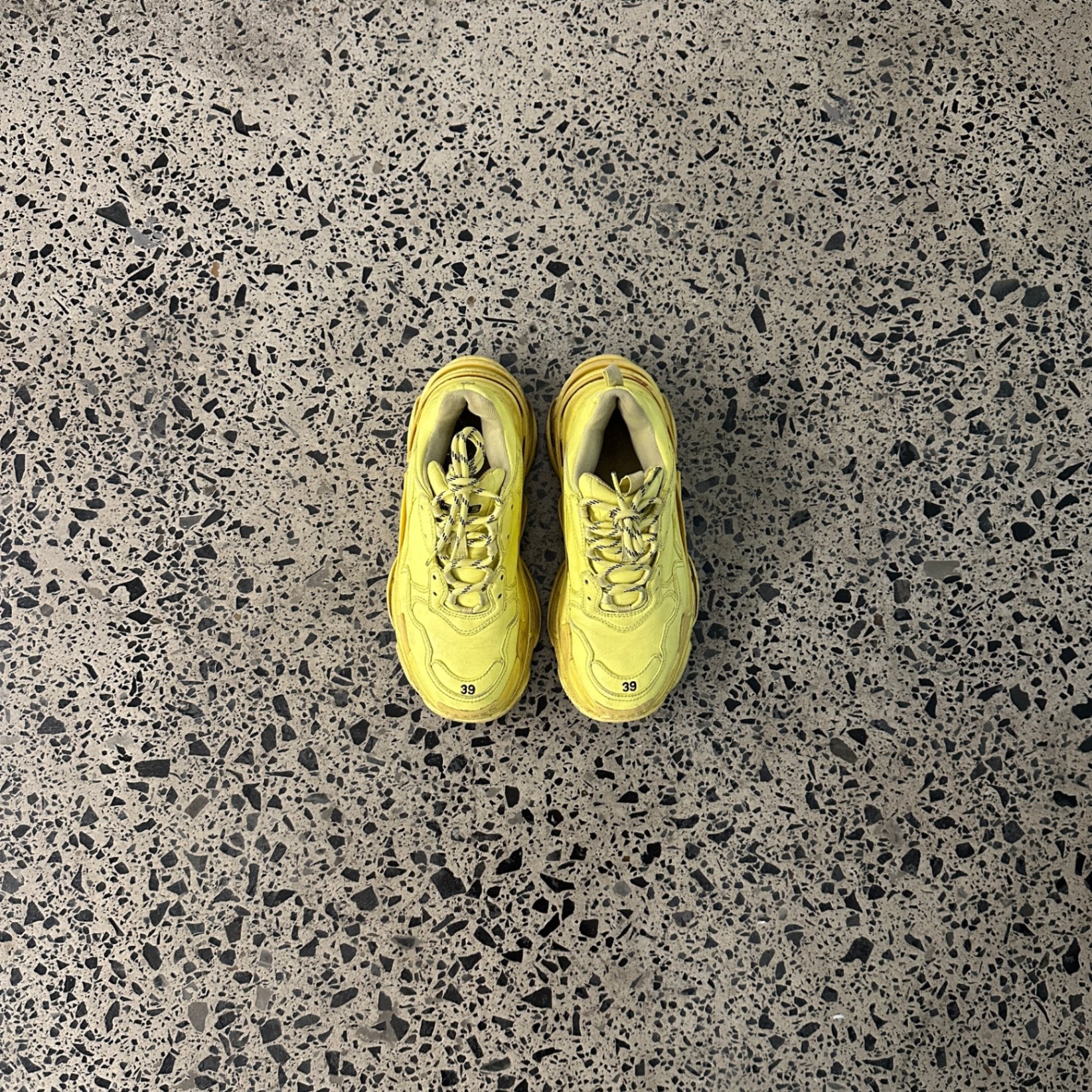 Balenciaga Triple S Sneakers Yellow