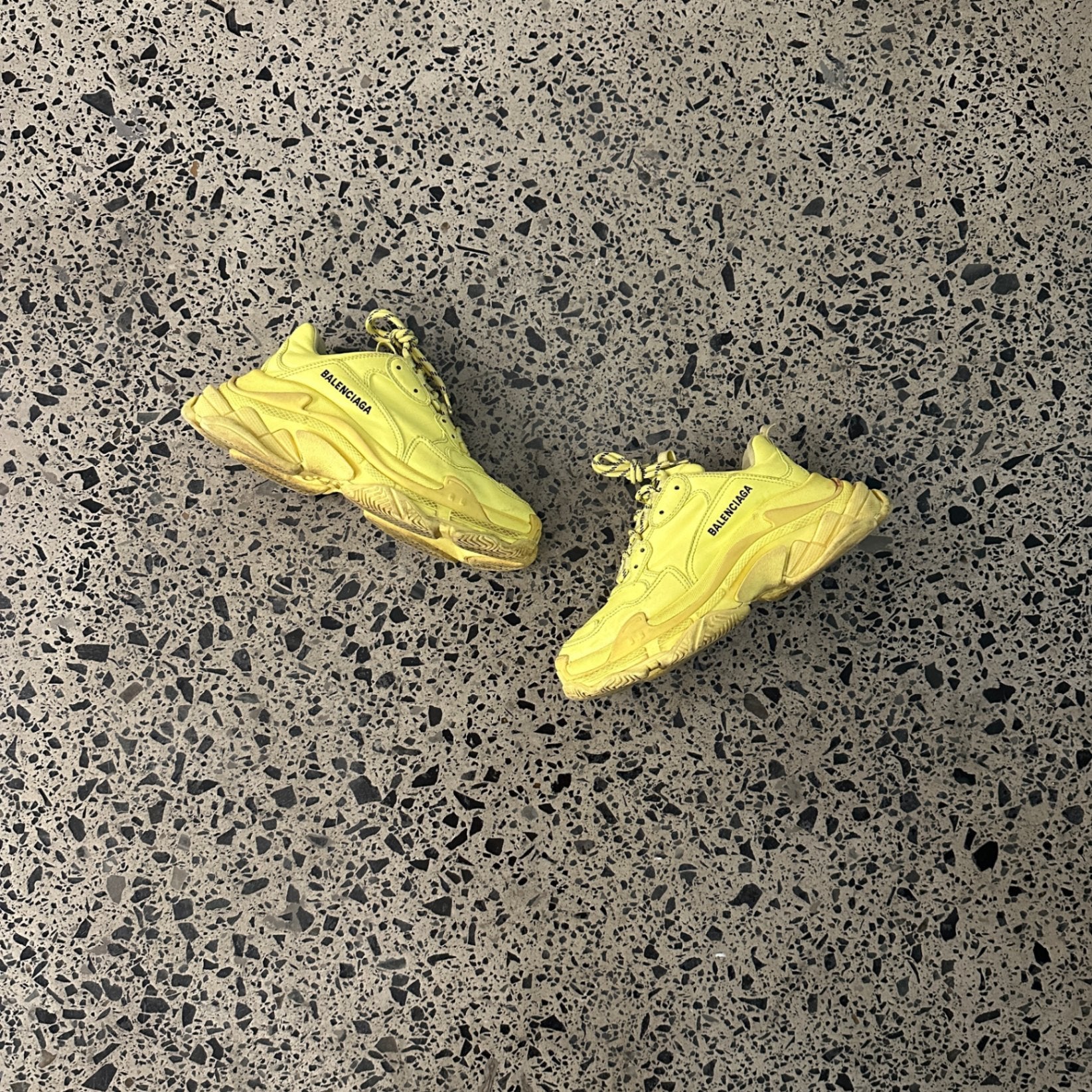 Balenciaga Triple S Sneakers Yellow