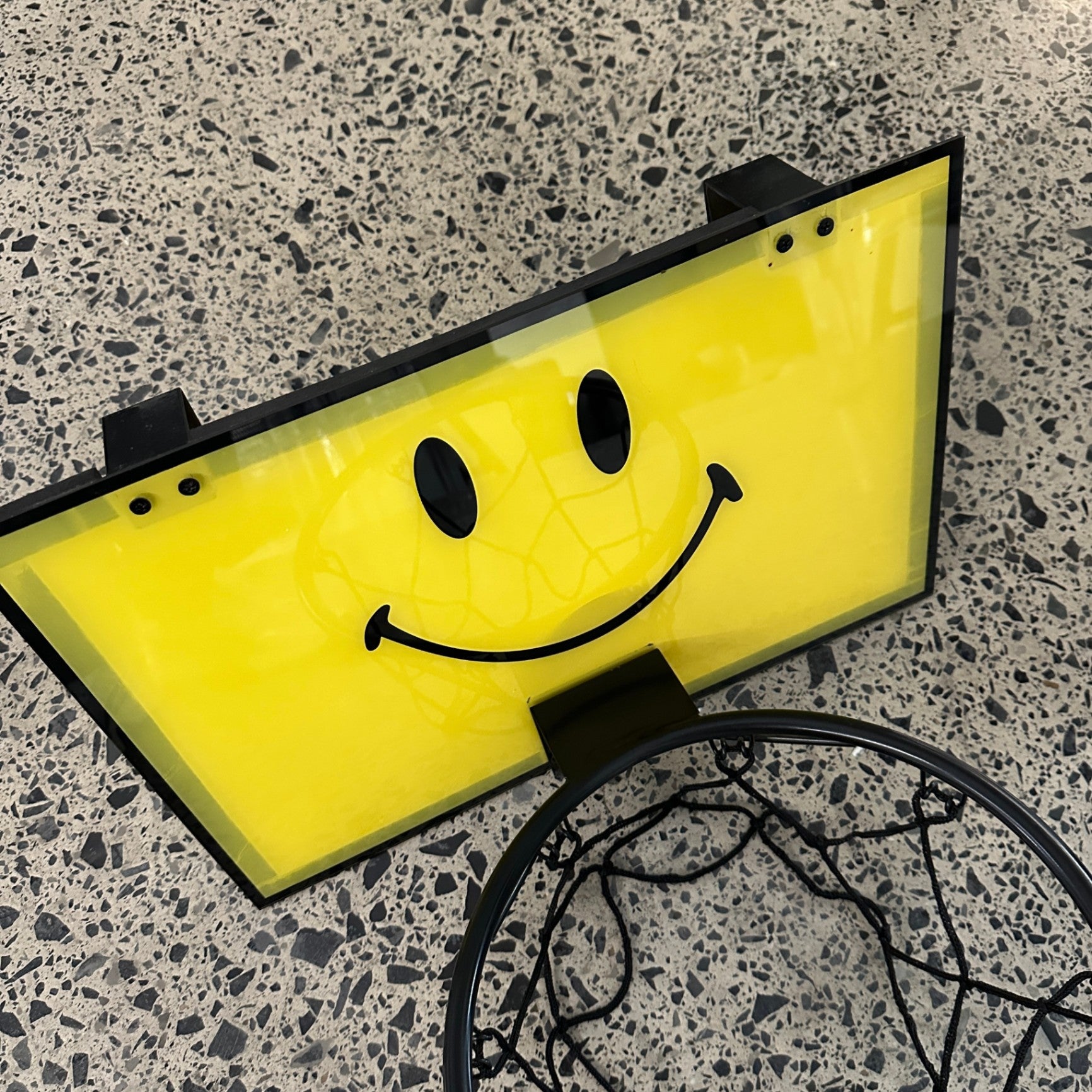 Chinatown Market Mini Smiley Basketball Hoop (Missing bolt) (No Ball Included)