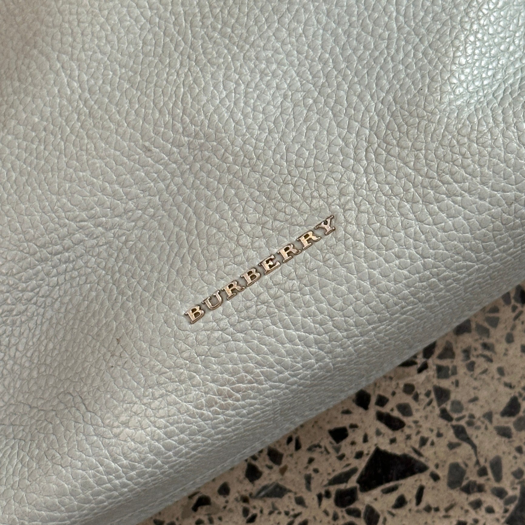 Burberry Leather Crossbody Bag Blue