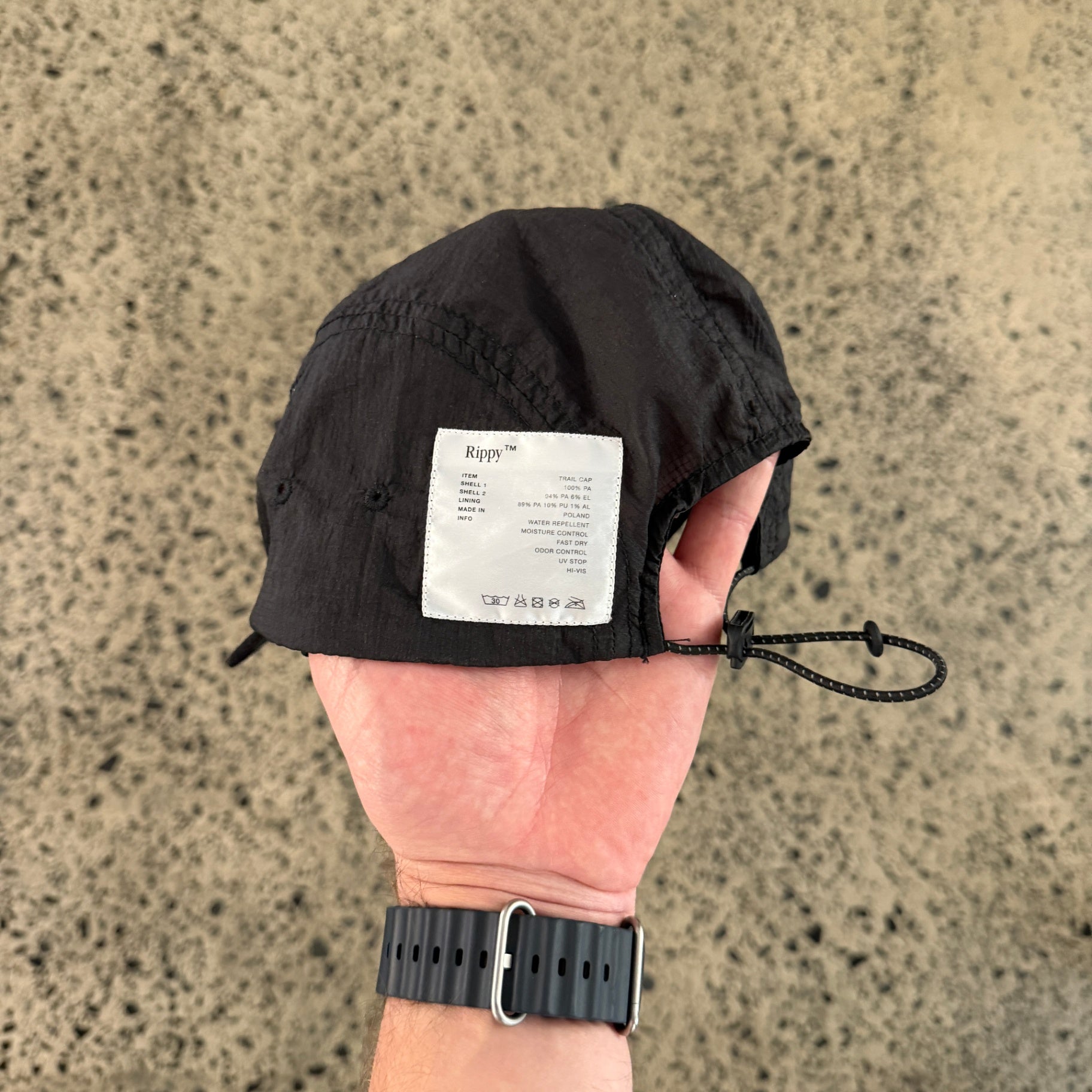 Satisfy Rippy Trail Cap Black