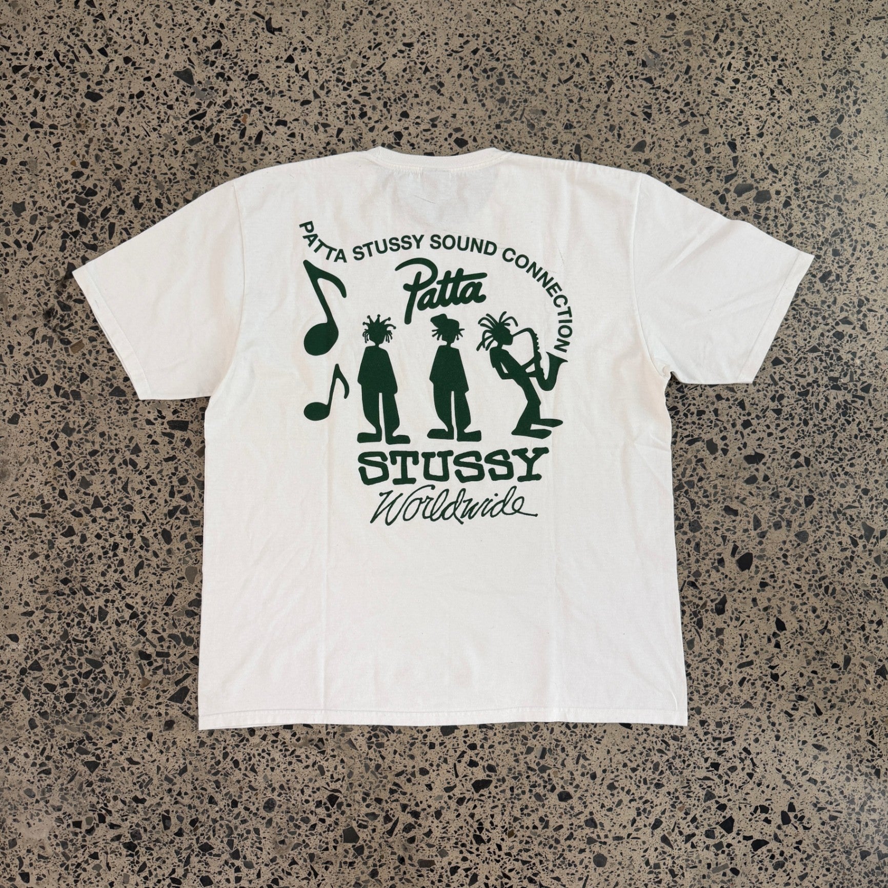 Stussy x Patta Sound Connection Tee White