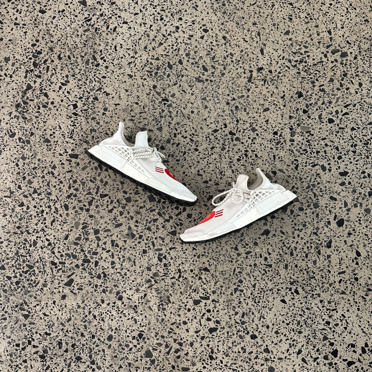 adidas NMD HU Pharrell Human Made White Red