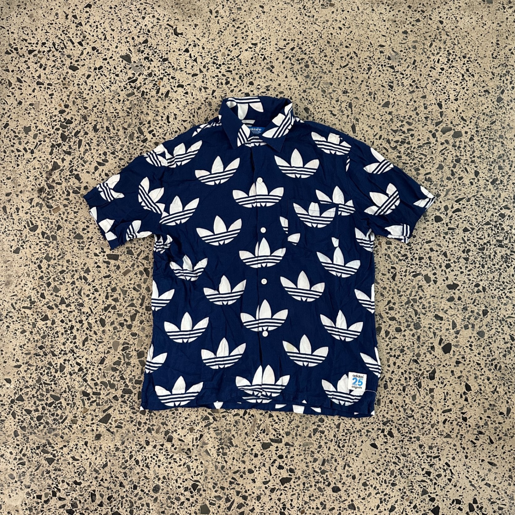 Adidas Originals X Nigo 25 Aloha Trefoil Button-down Shirt