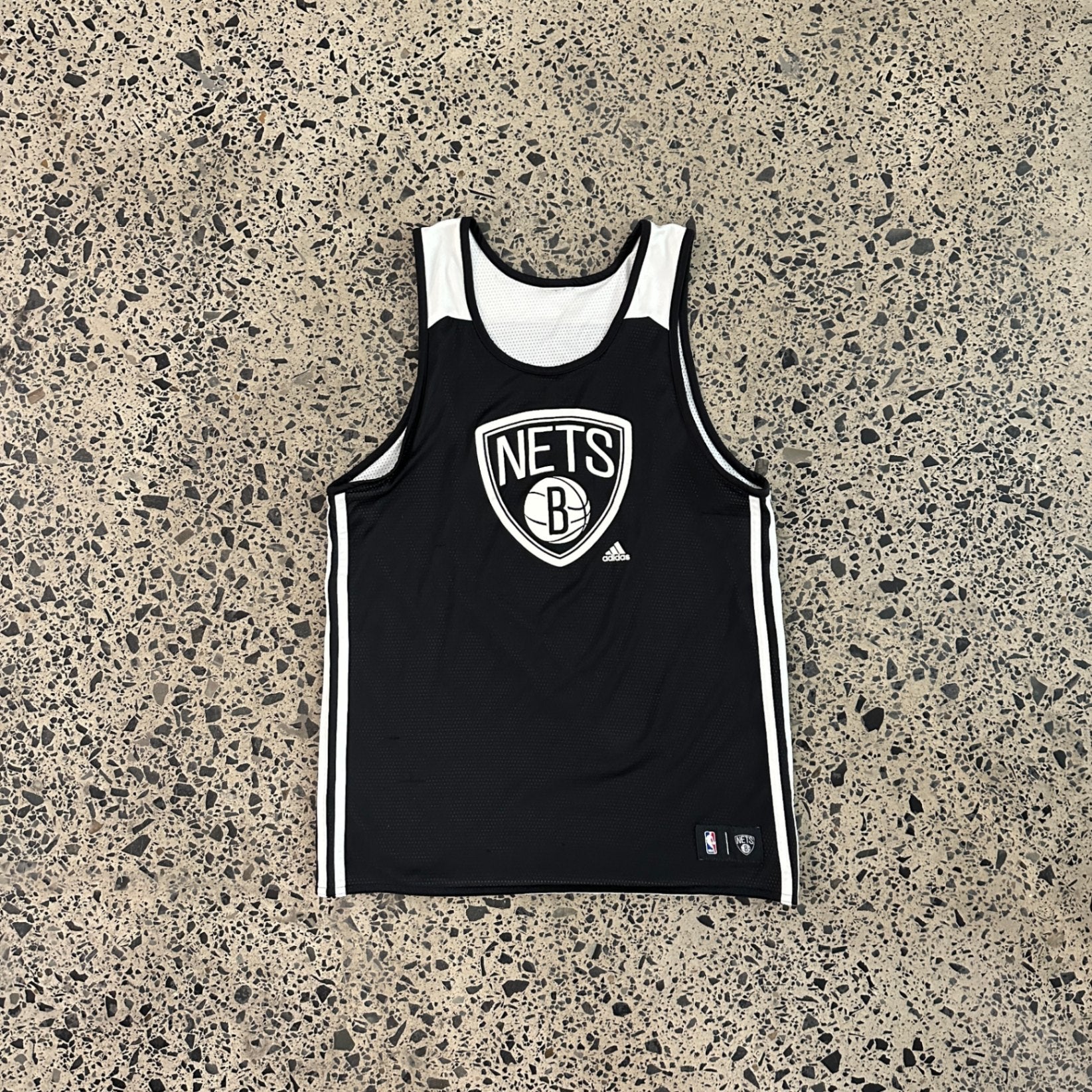 Adidas Nets Summer Run Reversible Tank Black/White