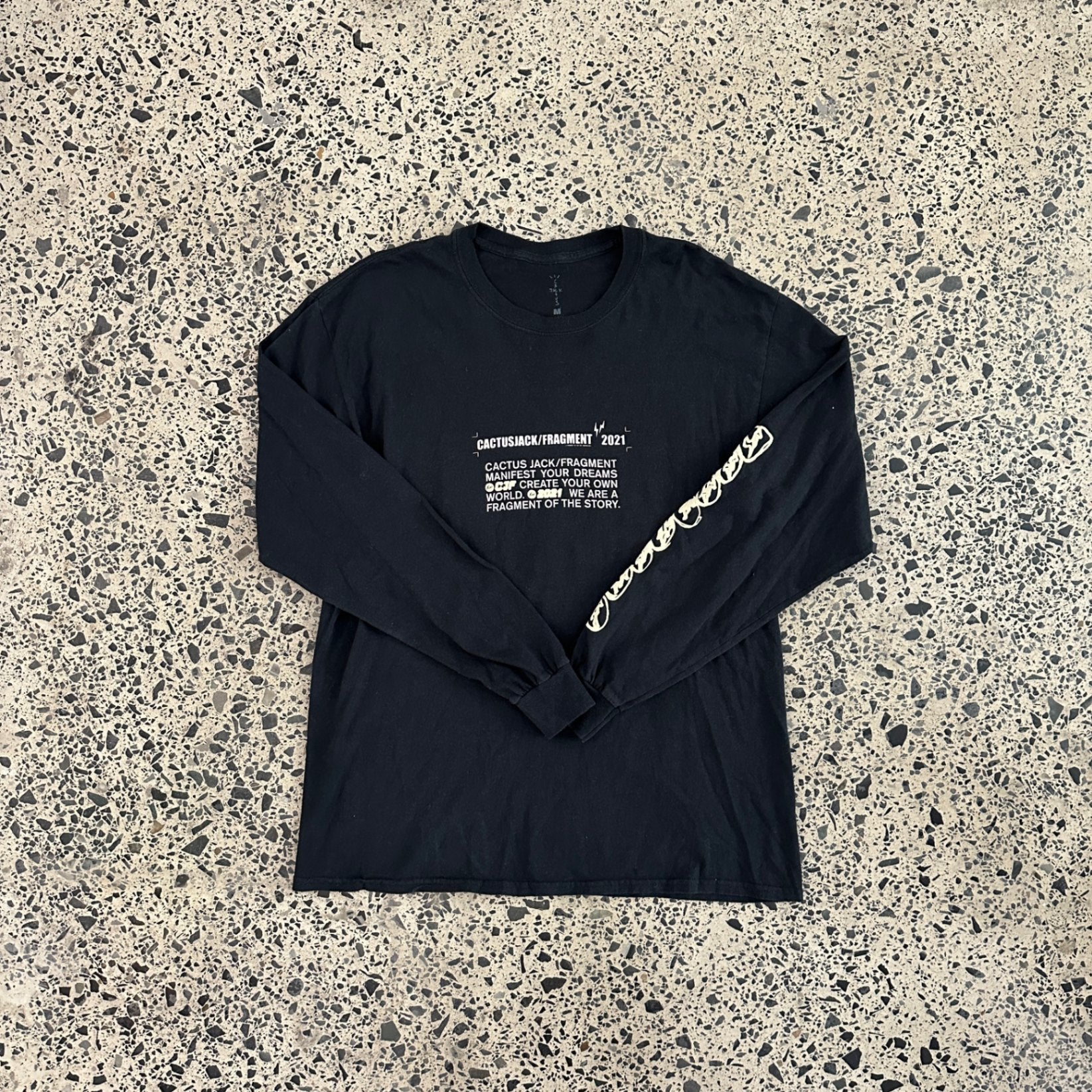 Travis Scott Cactus Jack For Fragment Logo L/S T-shirt