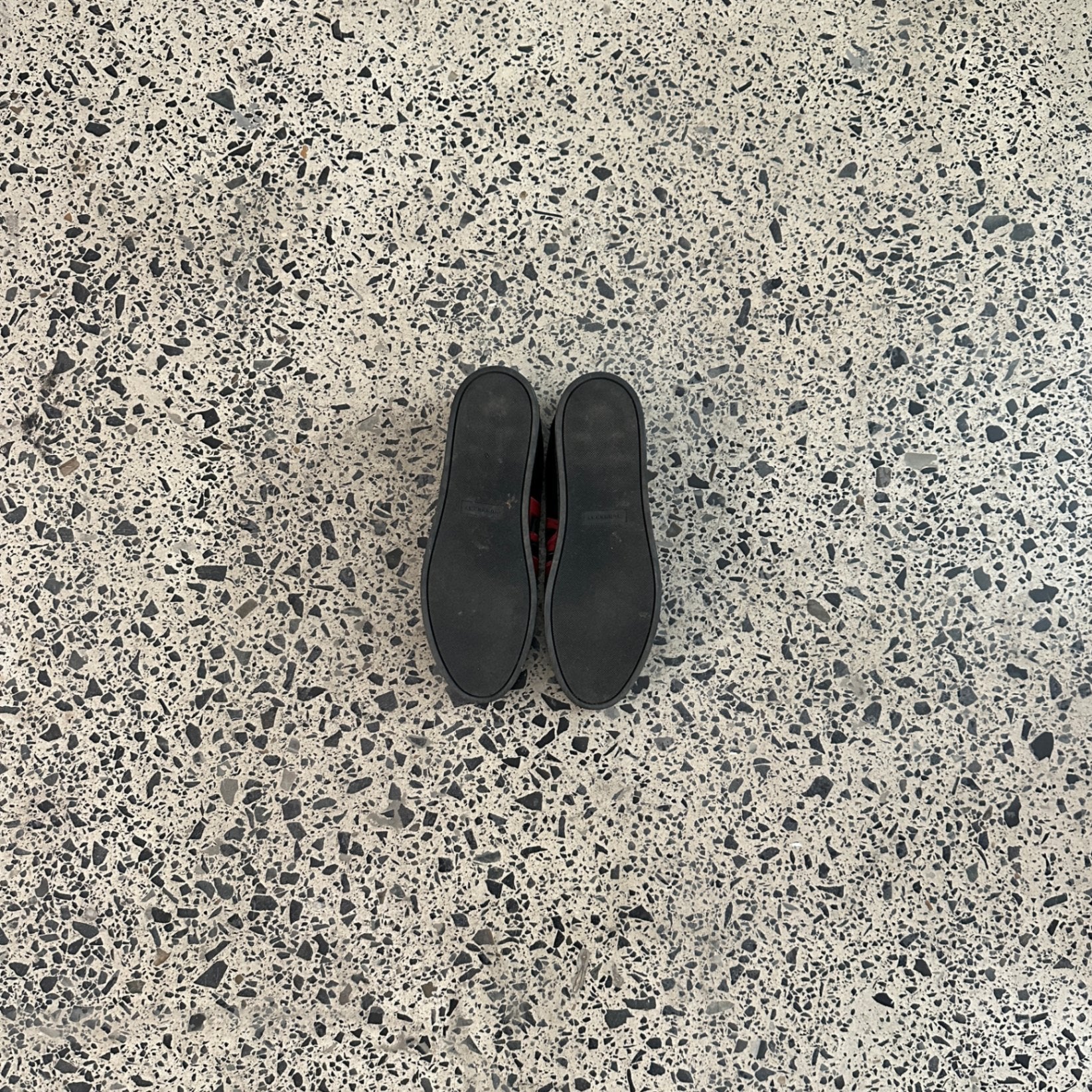 Burberry Black and Red Albert Sneakers