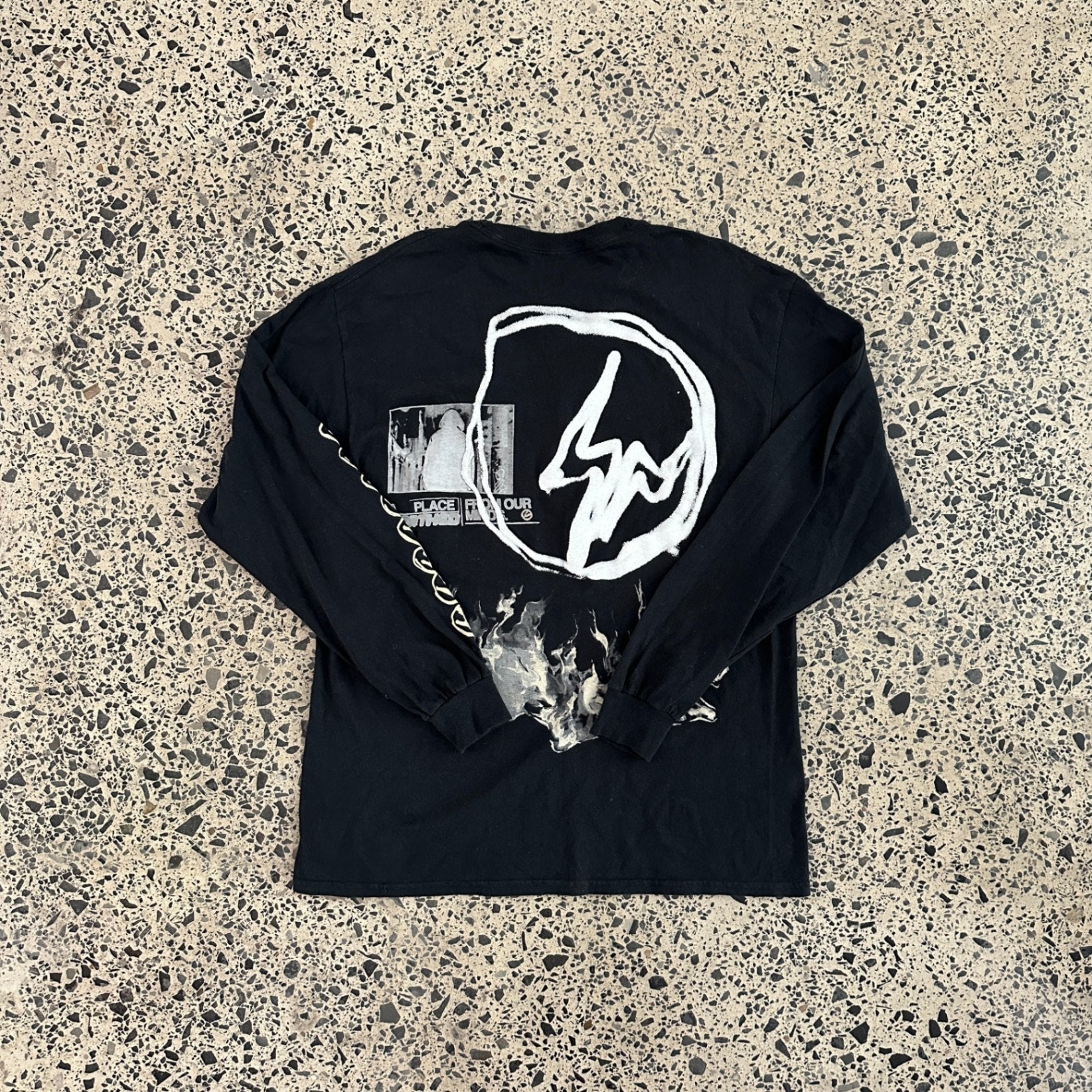 Travis Scott Cactus Jack For Fragment Logo L/S T-shirt