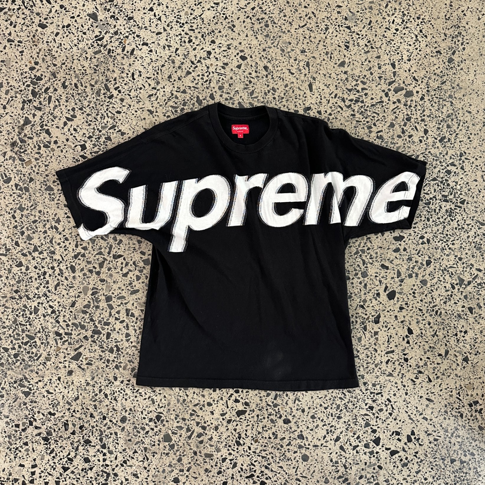 Supreme Intarsia S/S Top Black