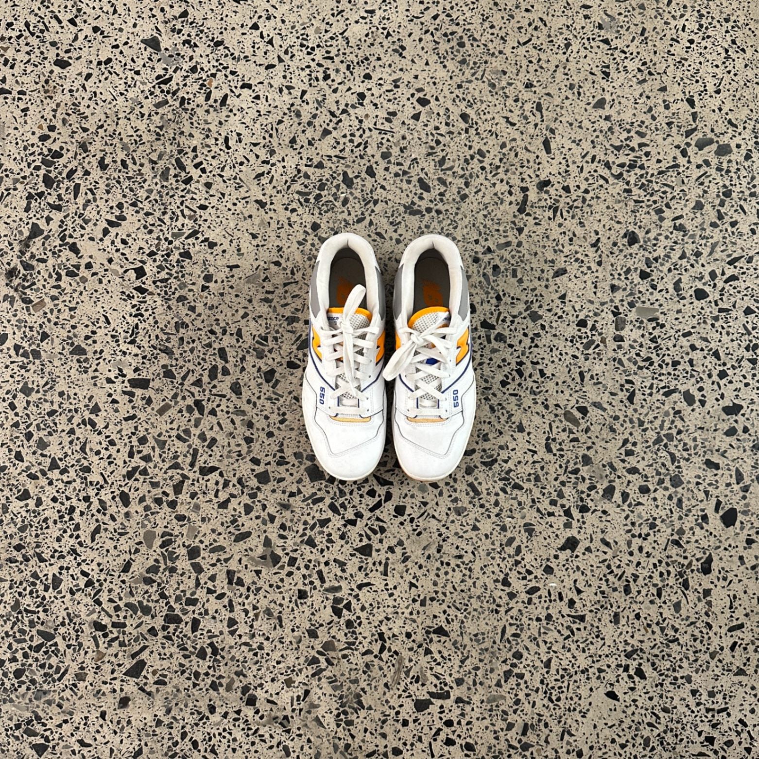 New Balance 550 White Vibrant Orange