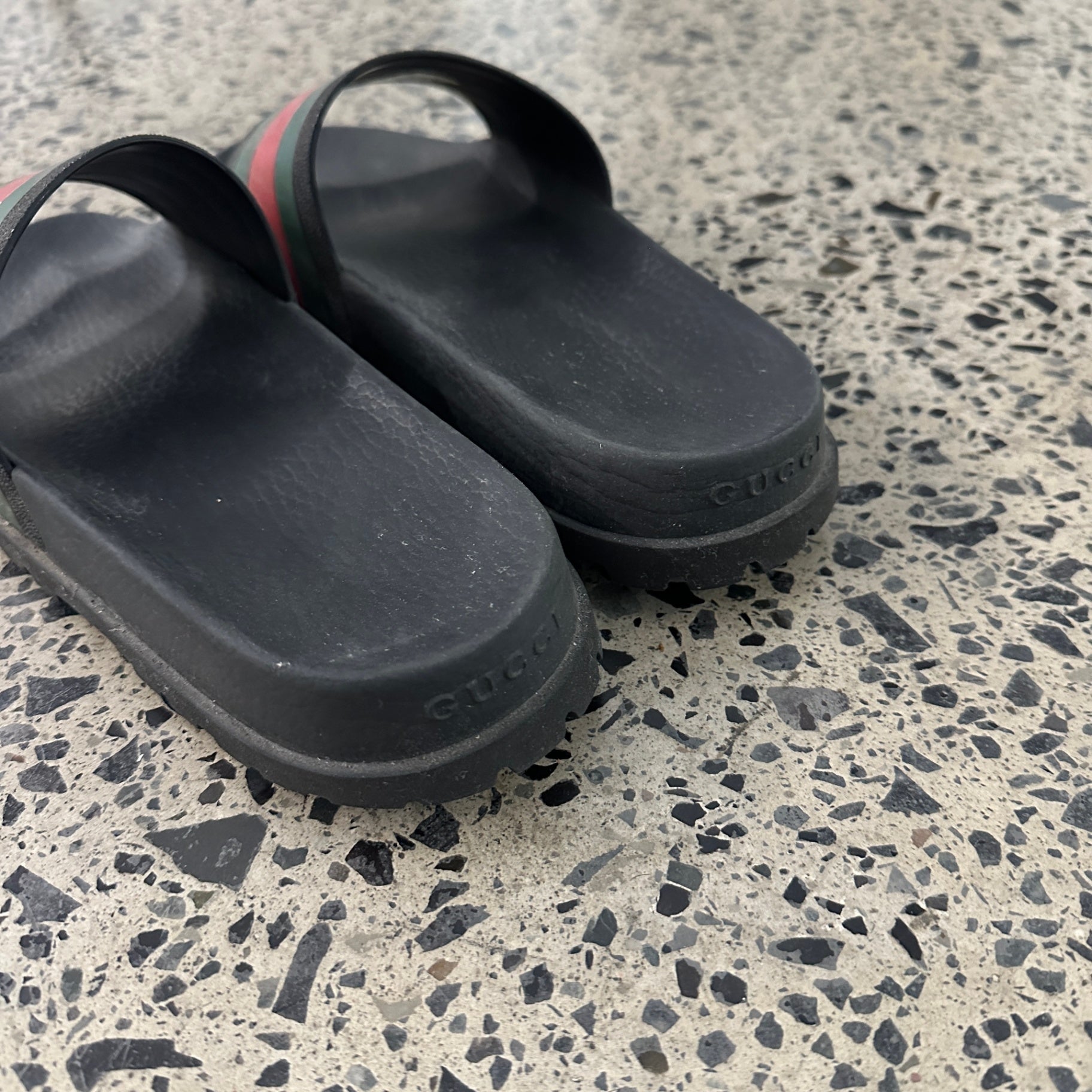 Gucci Web Slide Sandal Black