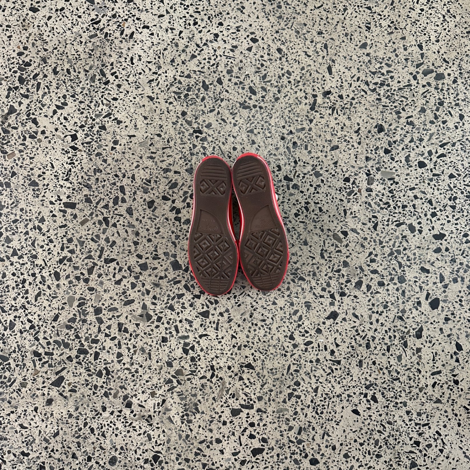 Converse Chuck Taylor All Star 70 Hi Comme des Garcons PLAY Egret Red Midsole