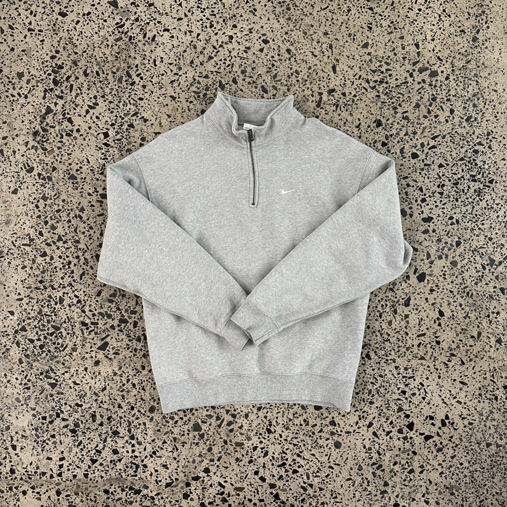 Nike Lab Solo Swoosh 1/4 Zip Top Grey