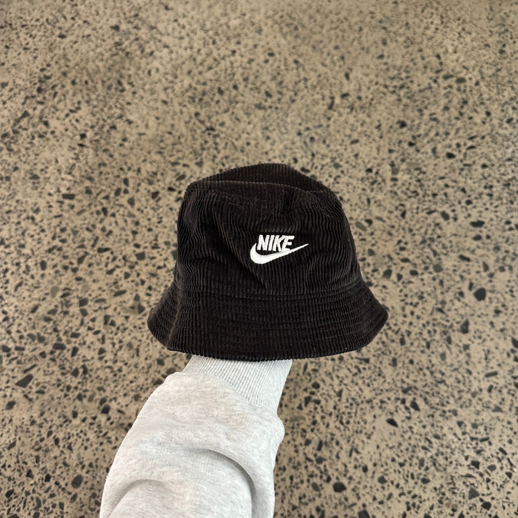 Nike Sportswear Corduroy Bucket Hat Black