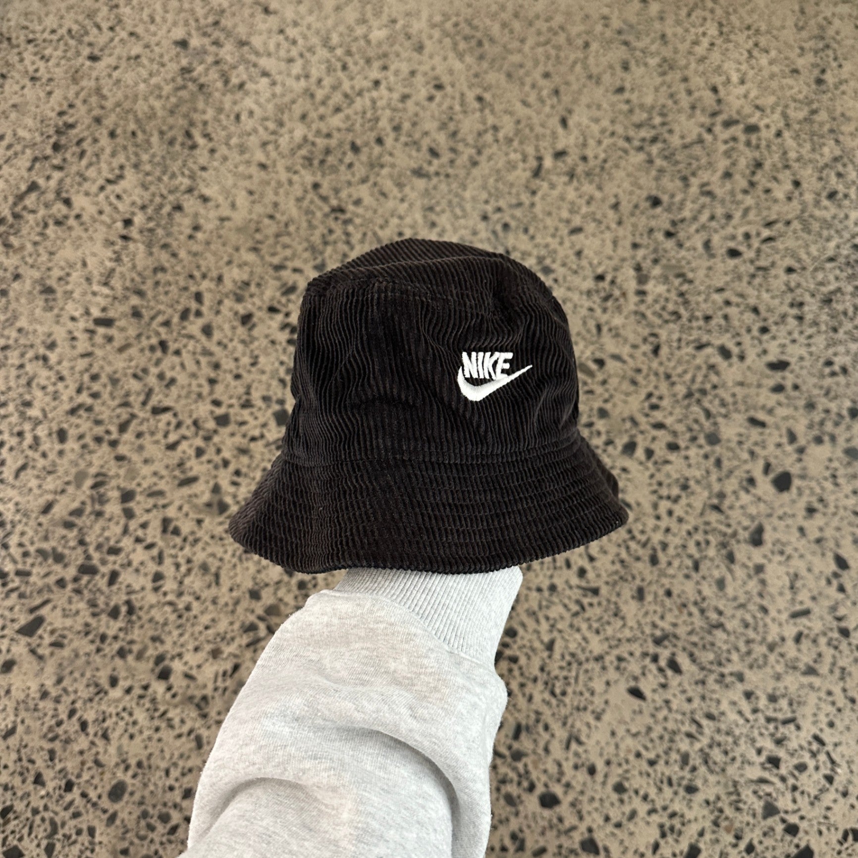 Nike Sportswear Corduroy Bucket Hat Black