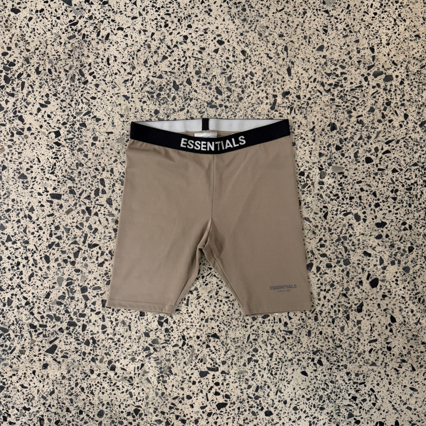 Fear Of God Essentials Athletic Biker Shorts Moss/Goat 