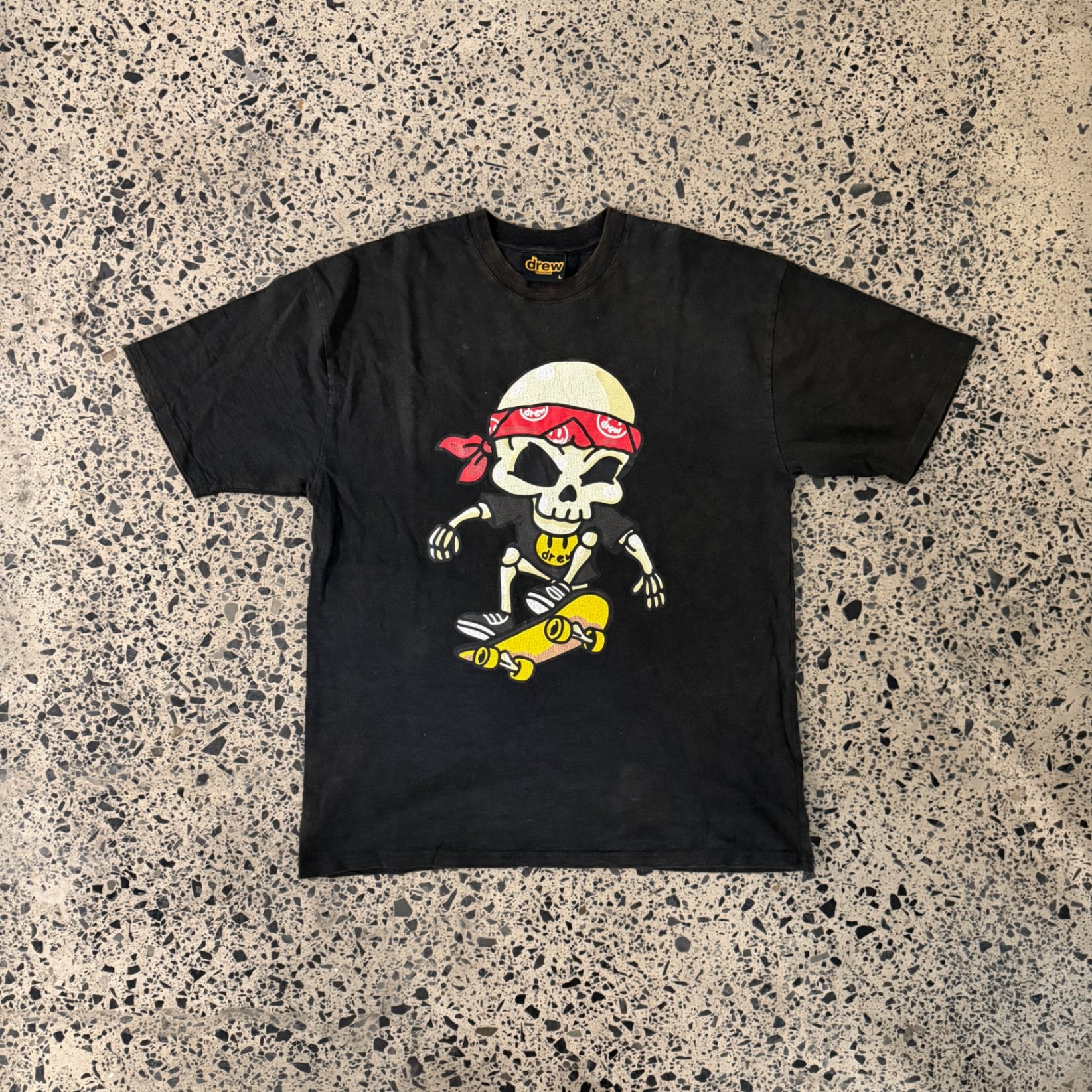 Drew House Hearty Vintage SS Tee Black