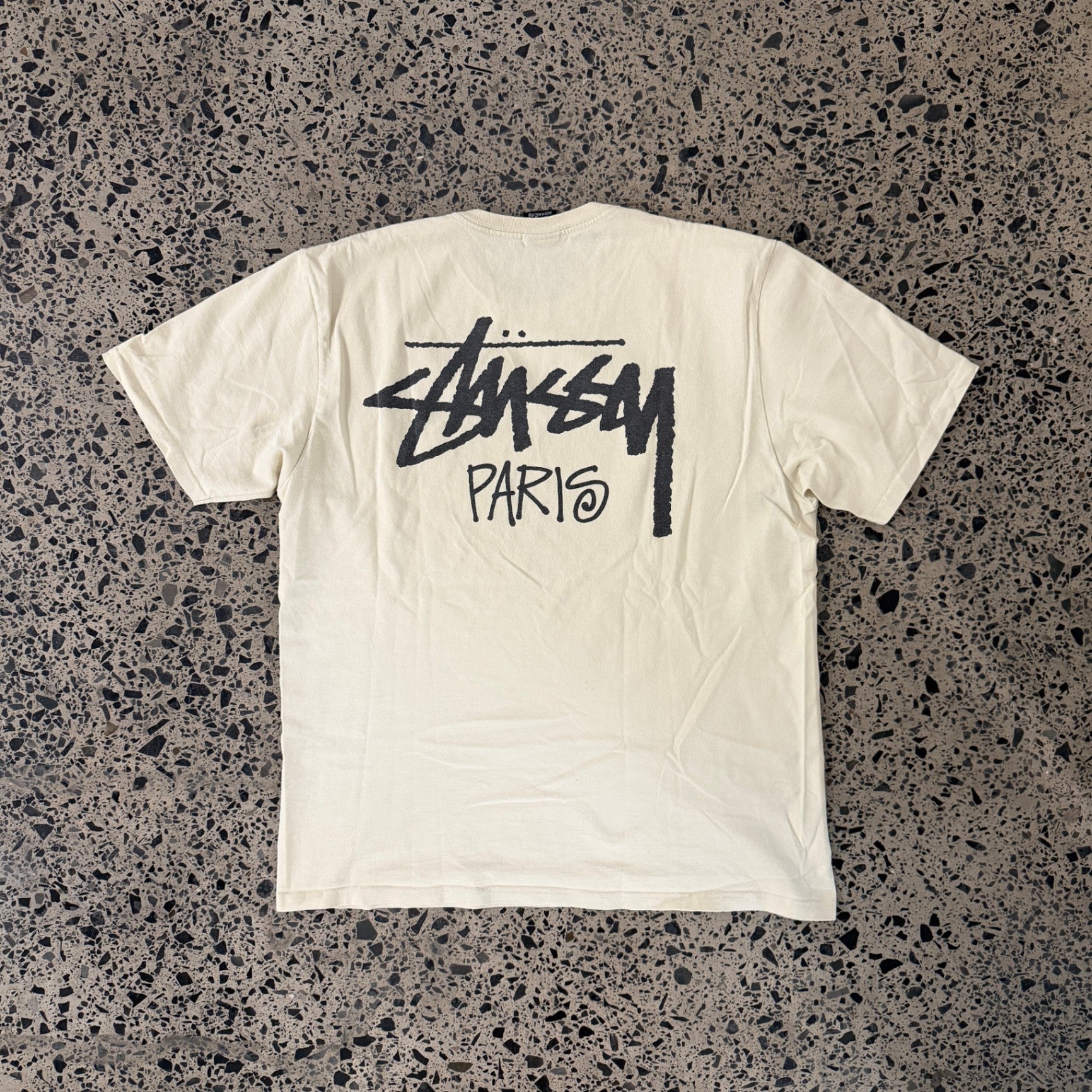 Stussy Stock Paris Tee Putty