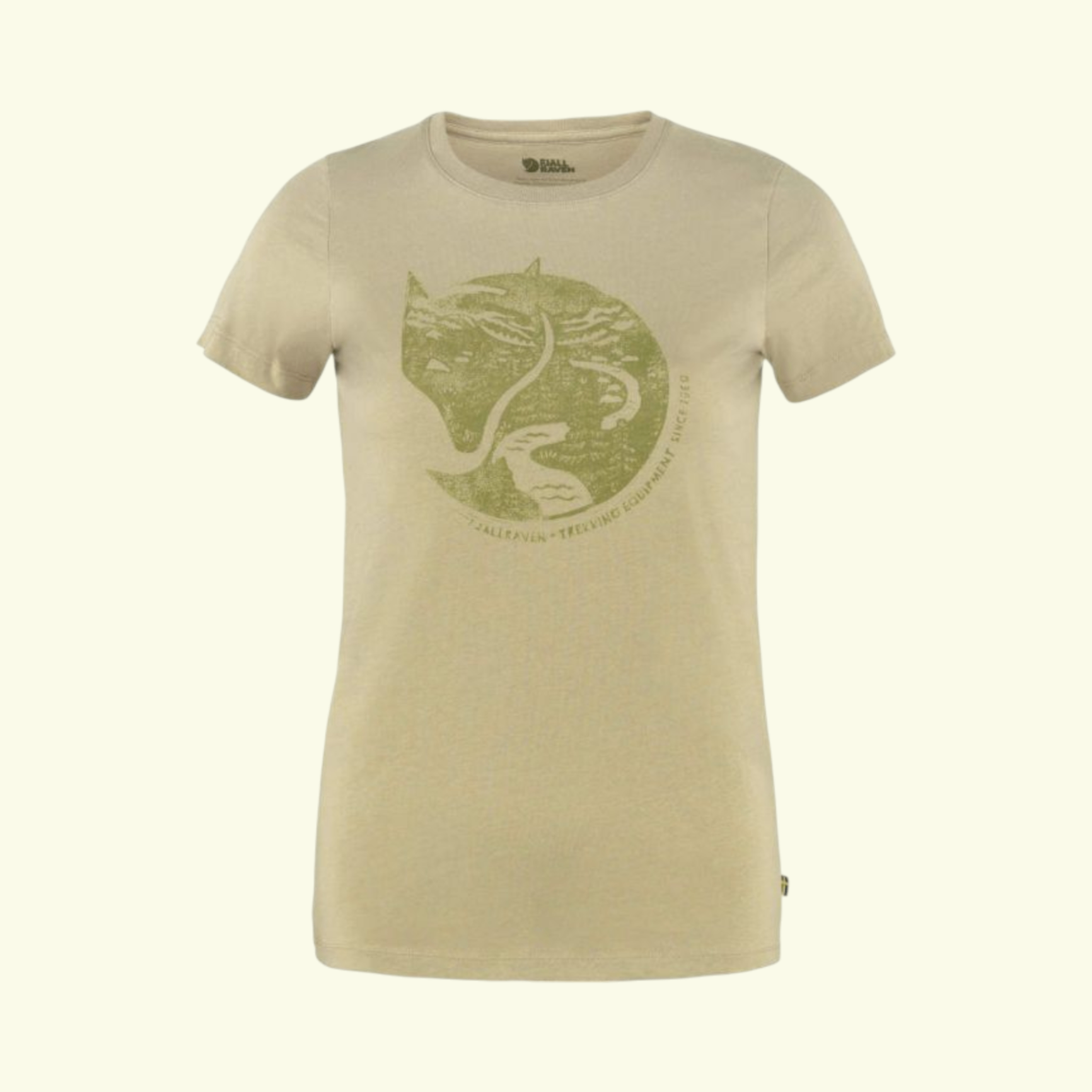 Fjällräven Arctic Fox Print T-shirt W Sand Stone 