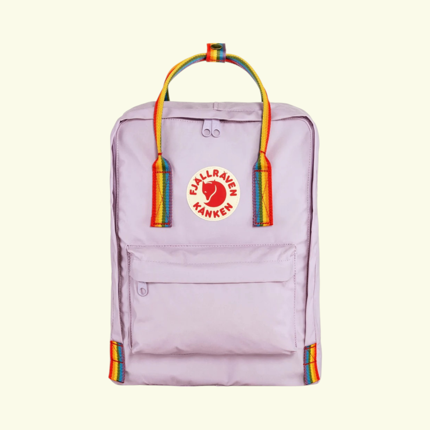Fjällräven Kanken Rainbow Pastel Lavender Rainbow Pattern