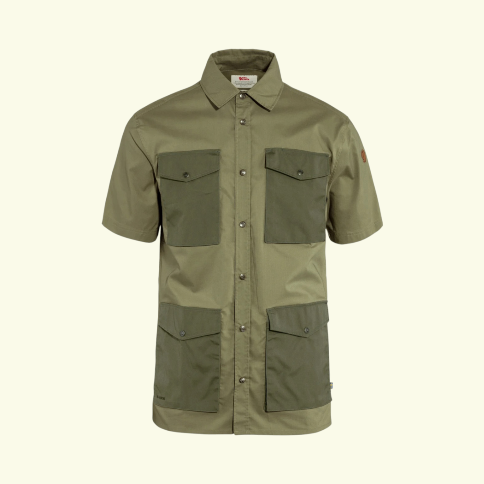 Fjällräven Raven Shirt SS M Green Laurel Green 