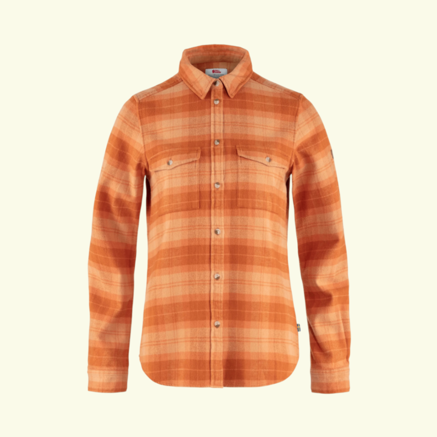 Fjällräven Ovik Heavy Flannel Shirt W Peach Sand Desert Brown 