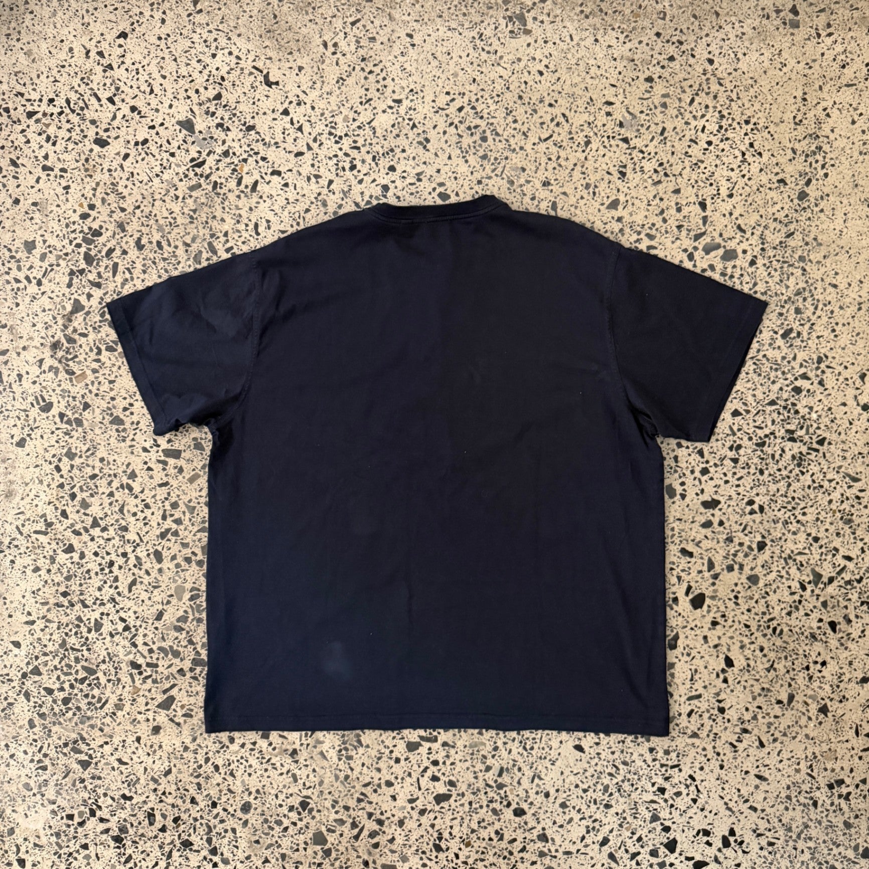 Burberry Oak Leaf Crest Cotton Oversized T-Shirt Dark Charcoal Blue