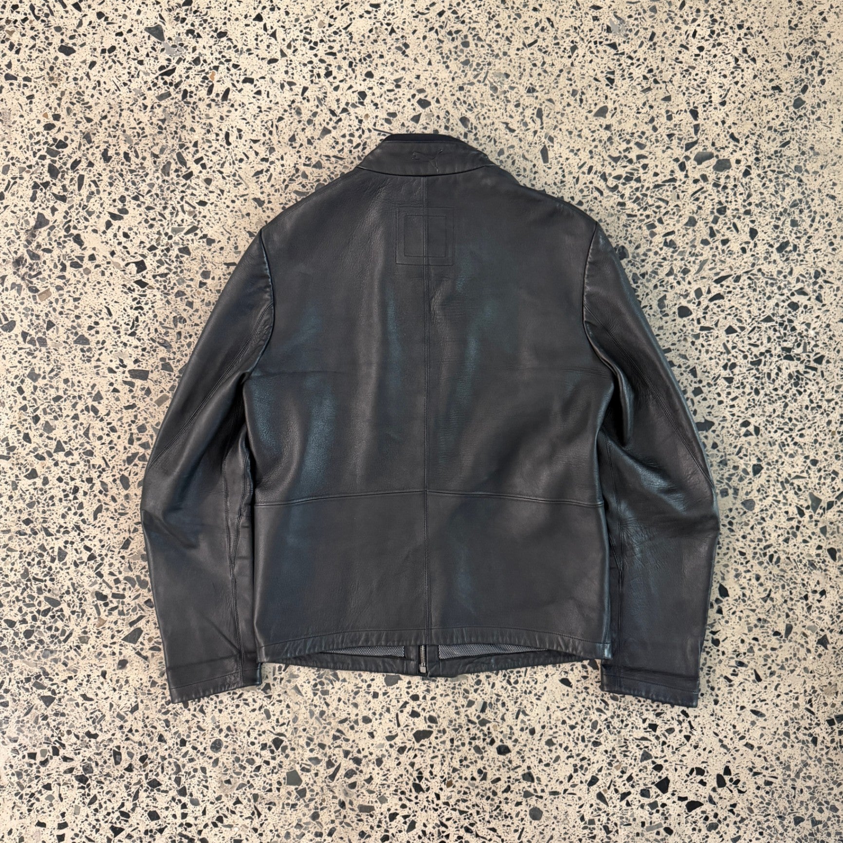 Puma X Ferrari SF Premium Leather Jacket Black