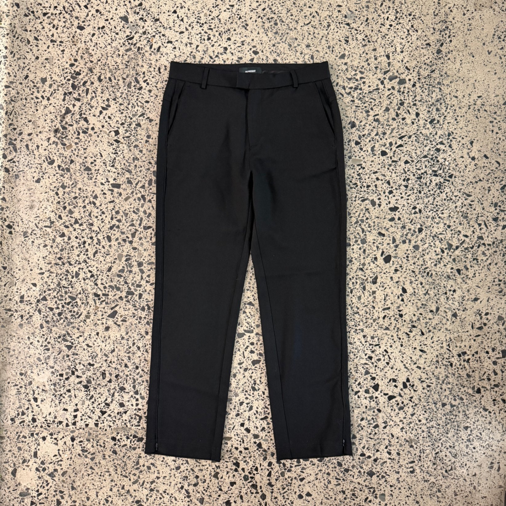 Represent Split Pant Fixed Waistband Black