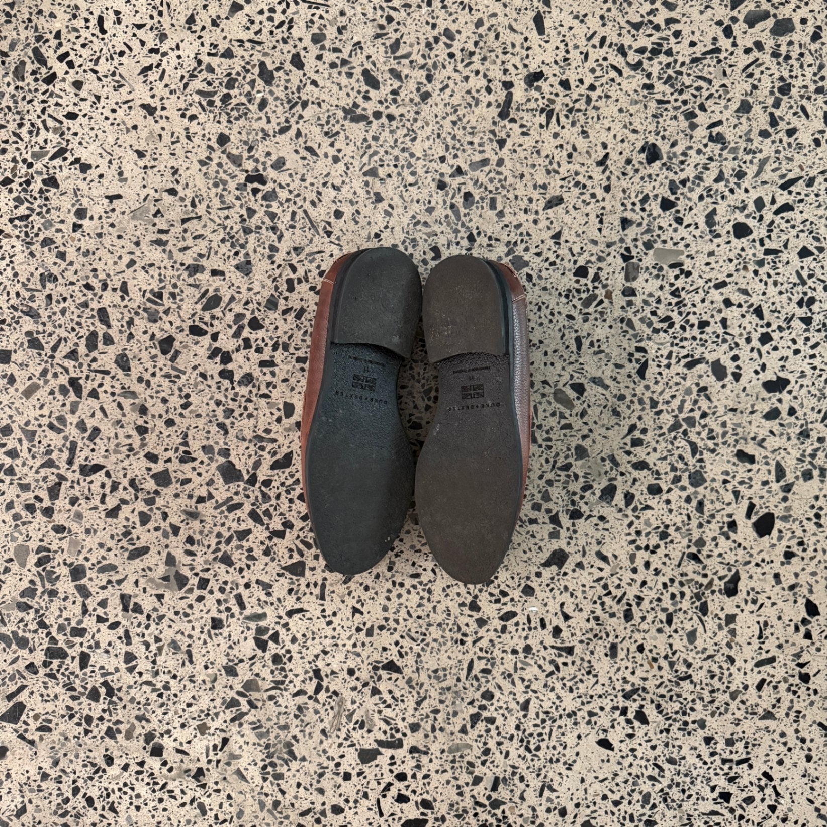 Duke & Dexter Wilde Chestnut + White Penny Loafer